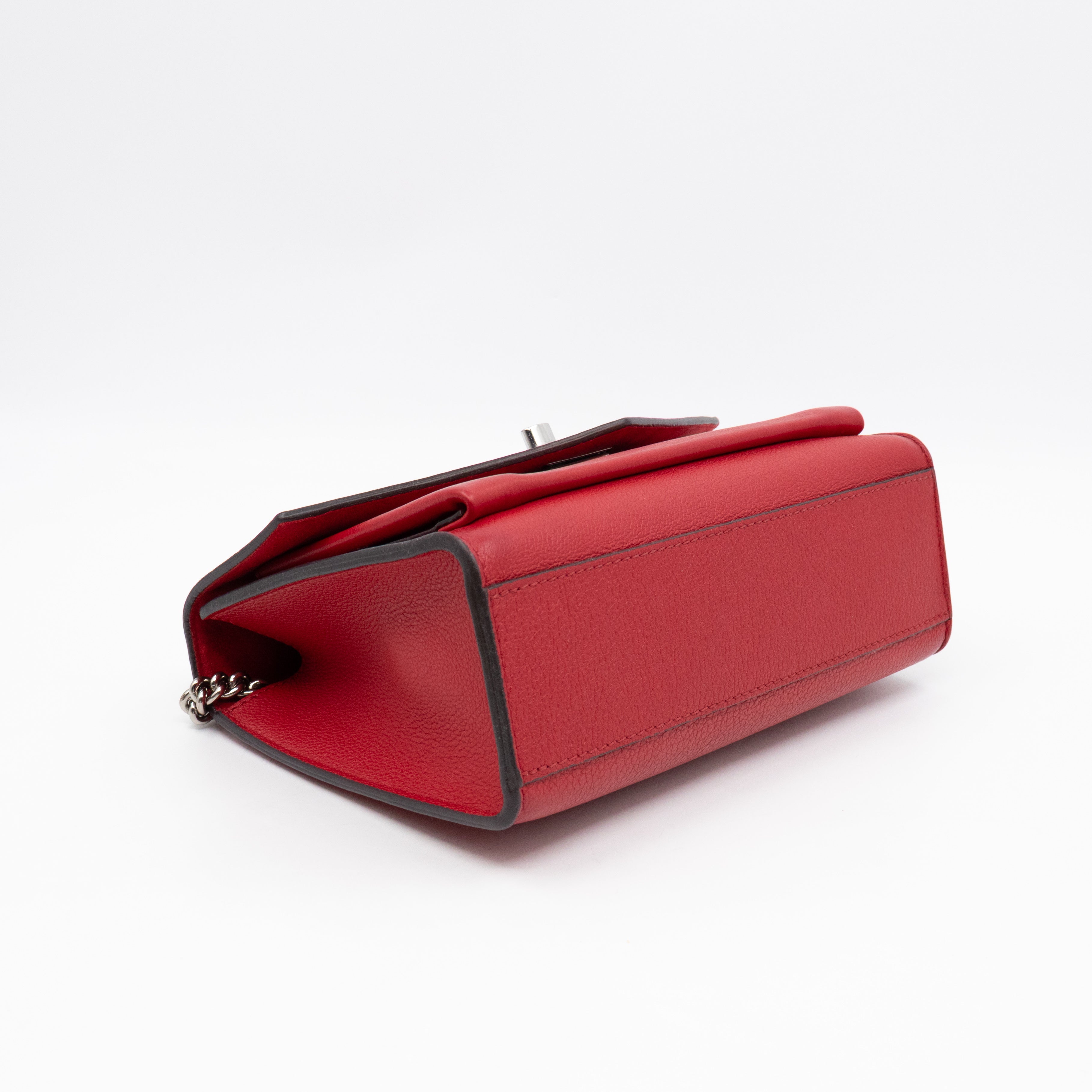 MyLockMe BB Chain Bag Red Leather