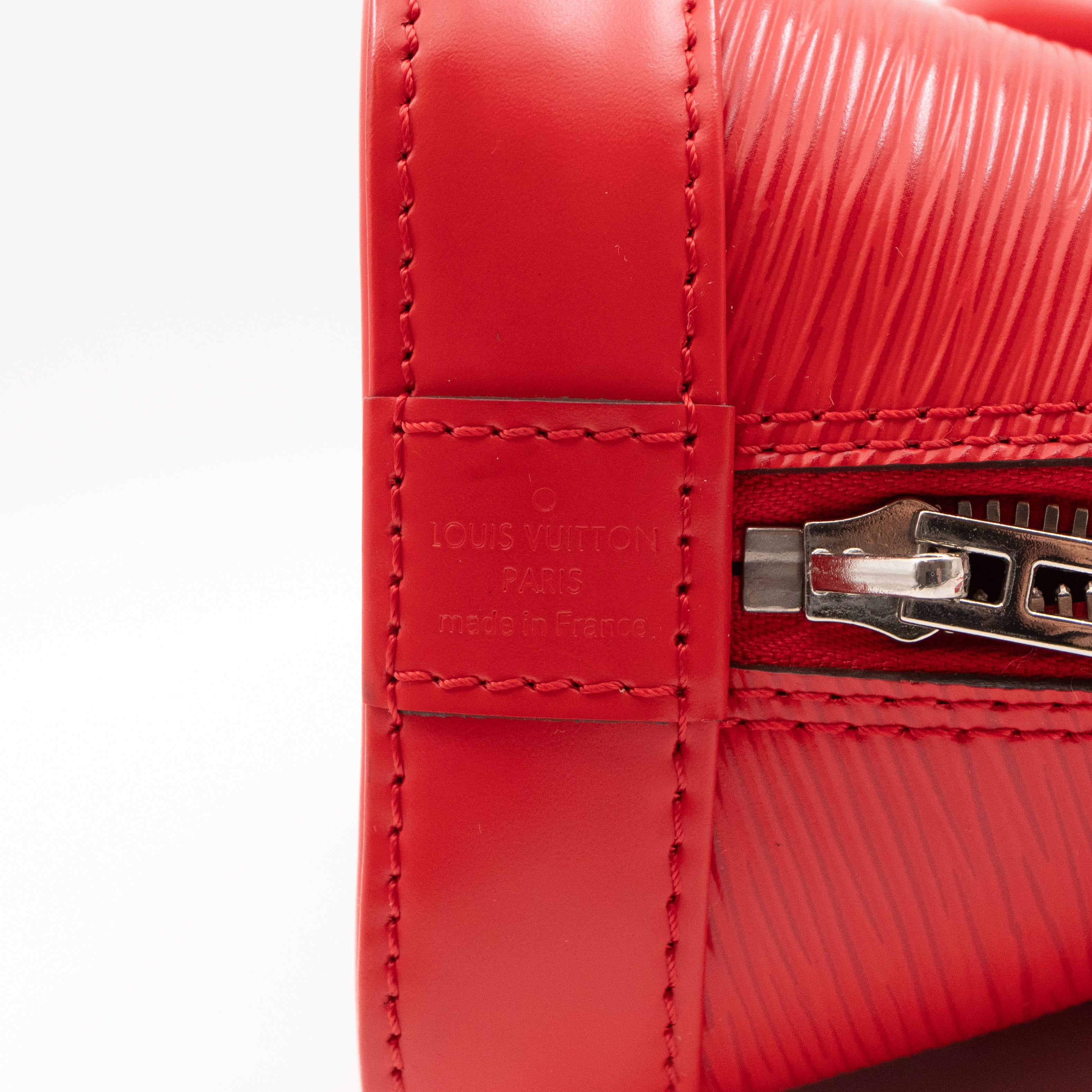 Alma BB Red Epi Leather