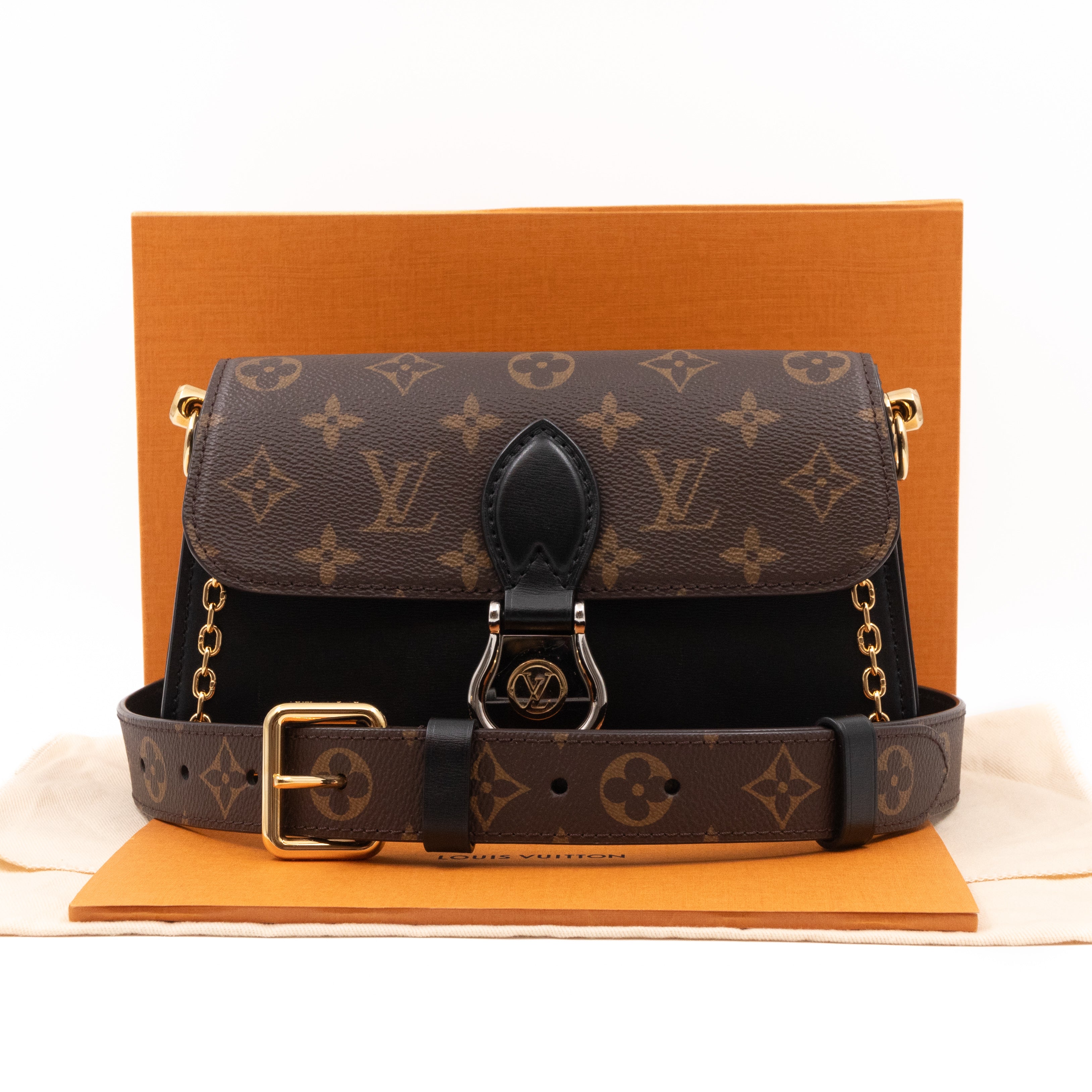 Louis Vuitton Neo Saint Cloud Monogram Black Leather – Queen Station