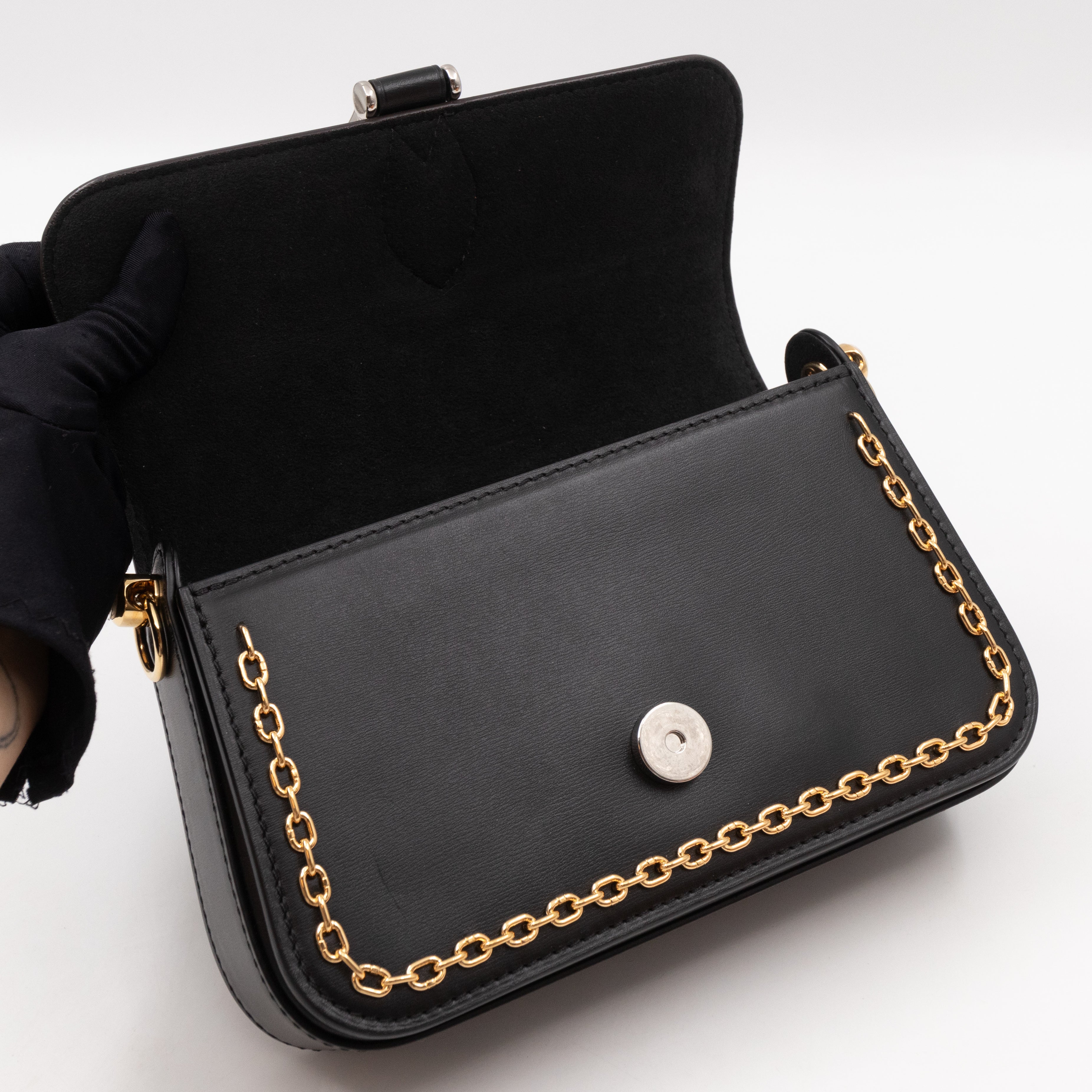 Neo Saint Cloud Monogram Black Leather