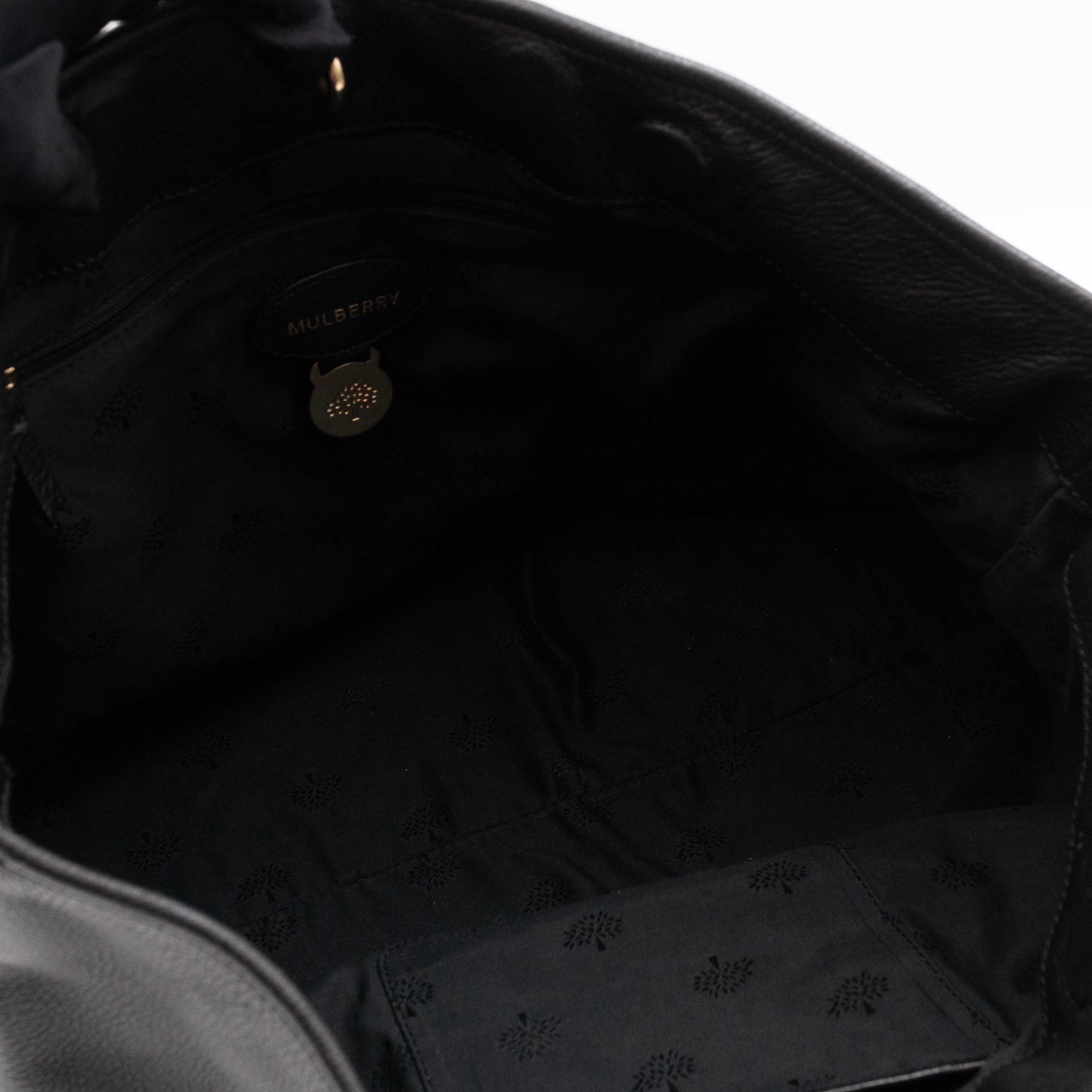 Hetty Hobo Bag Black Leather with Wallet