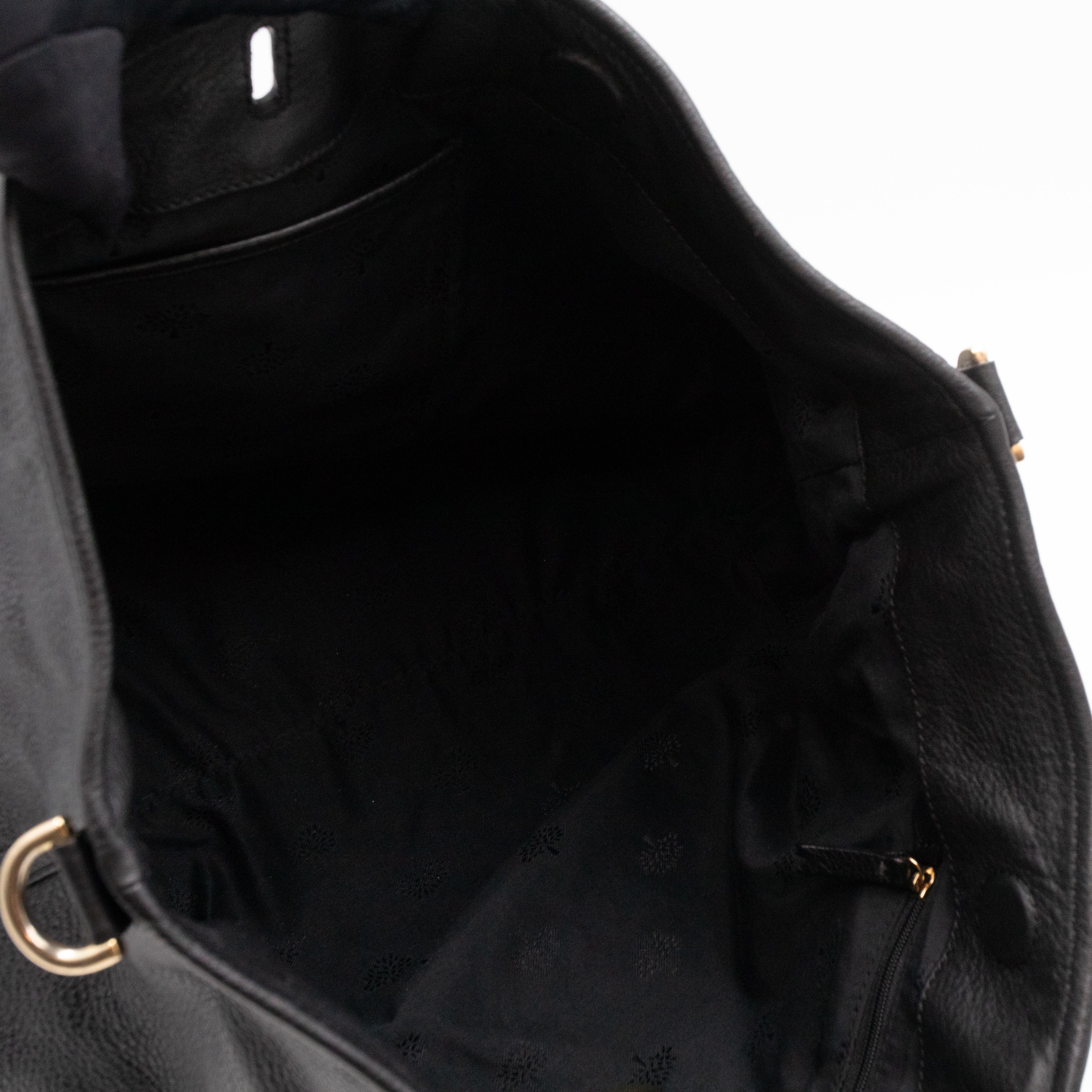 Hetty Hobo Bag Black Leather with Wallet