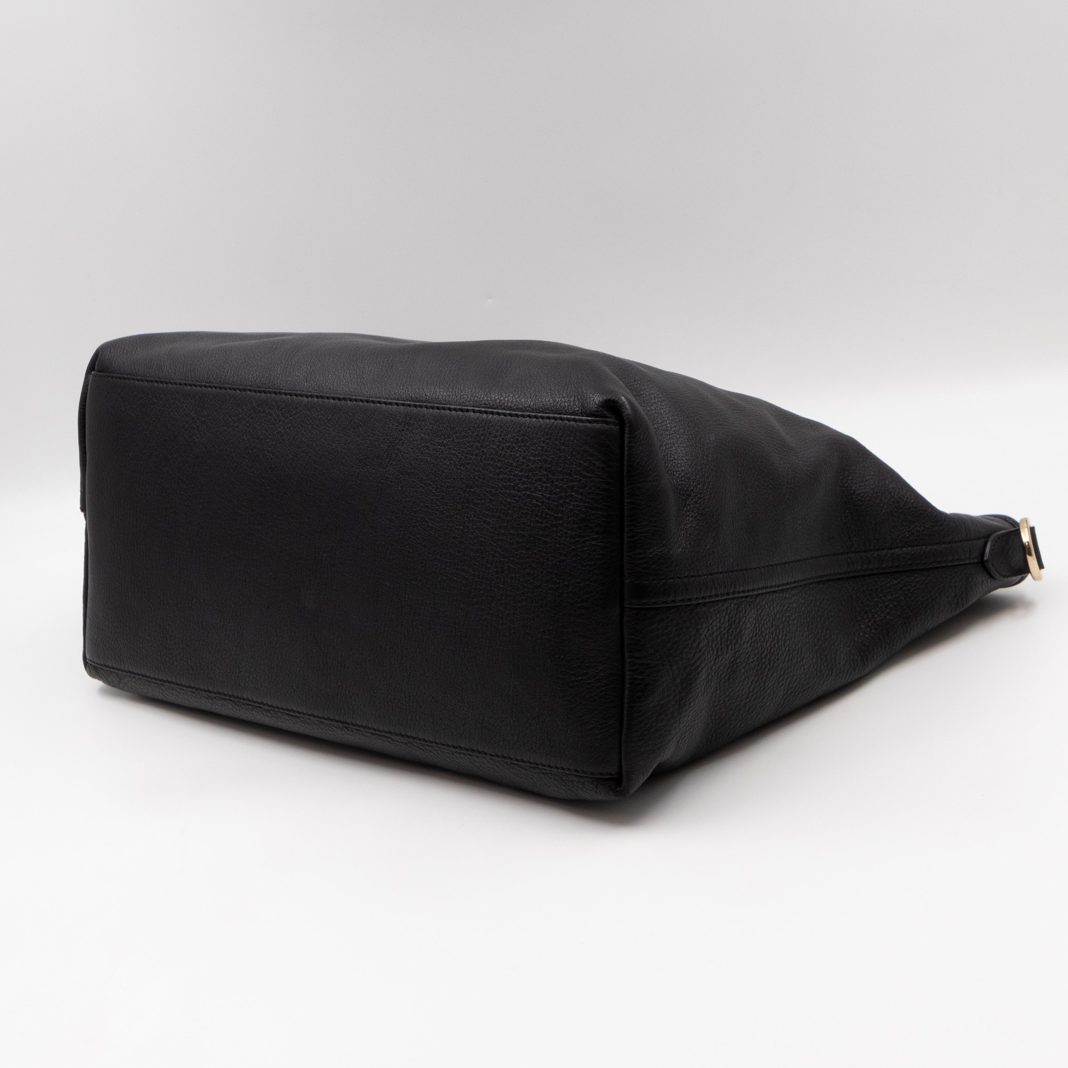 Hetty Hobo Bag Black Leather with Wallet