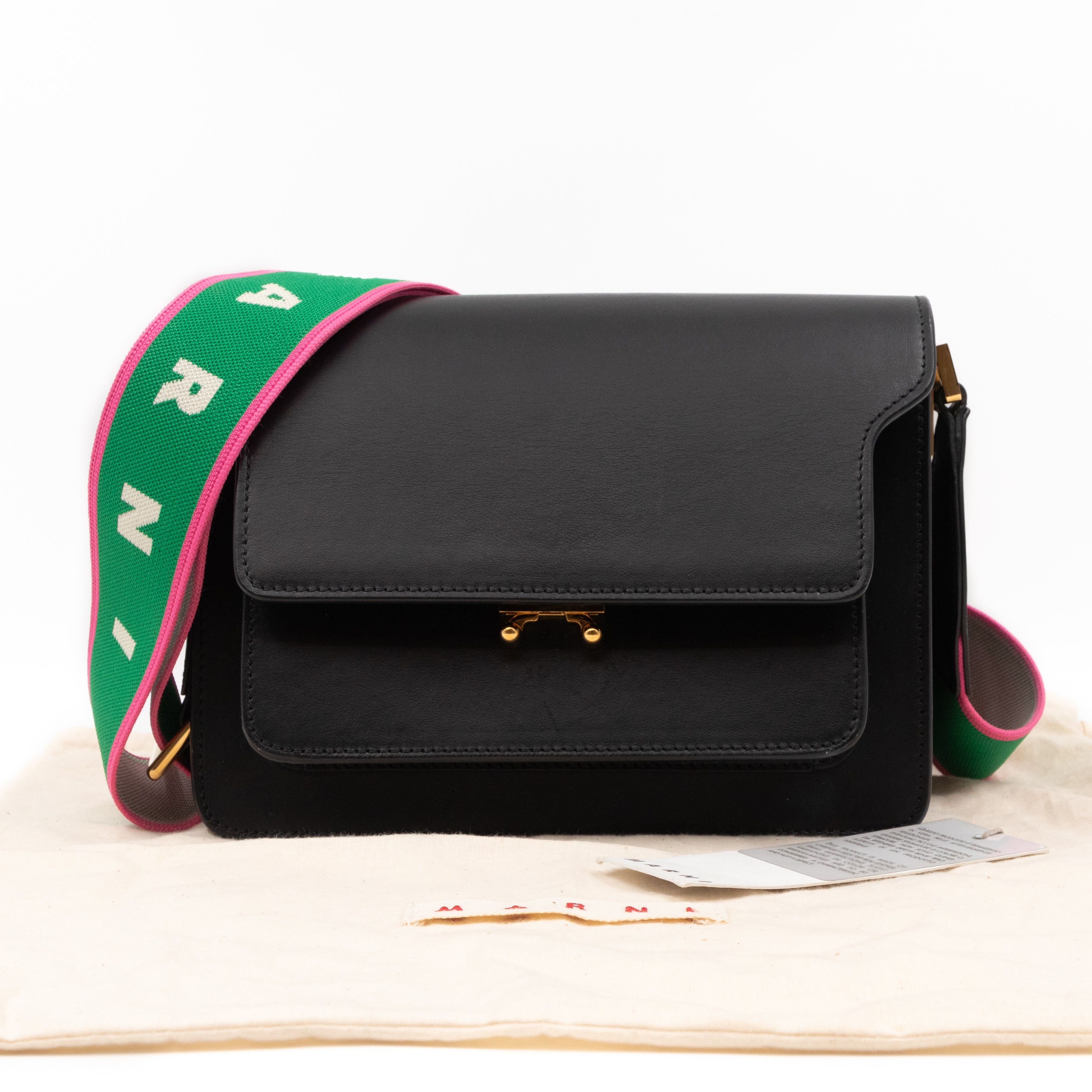 Trunk Bag Medium Black Leather