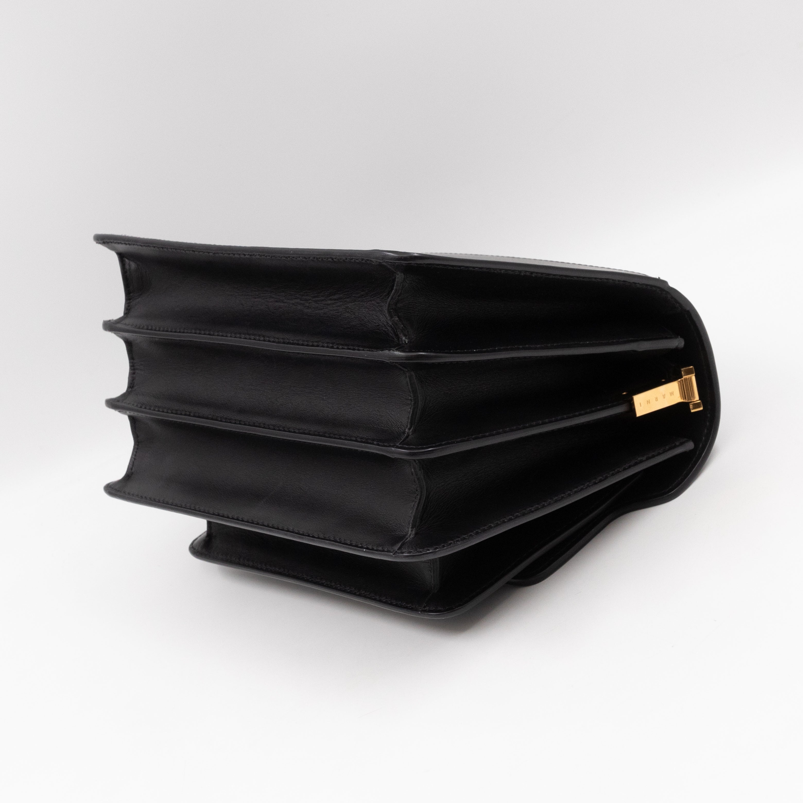 Trunk Bag Medium Black Leather