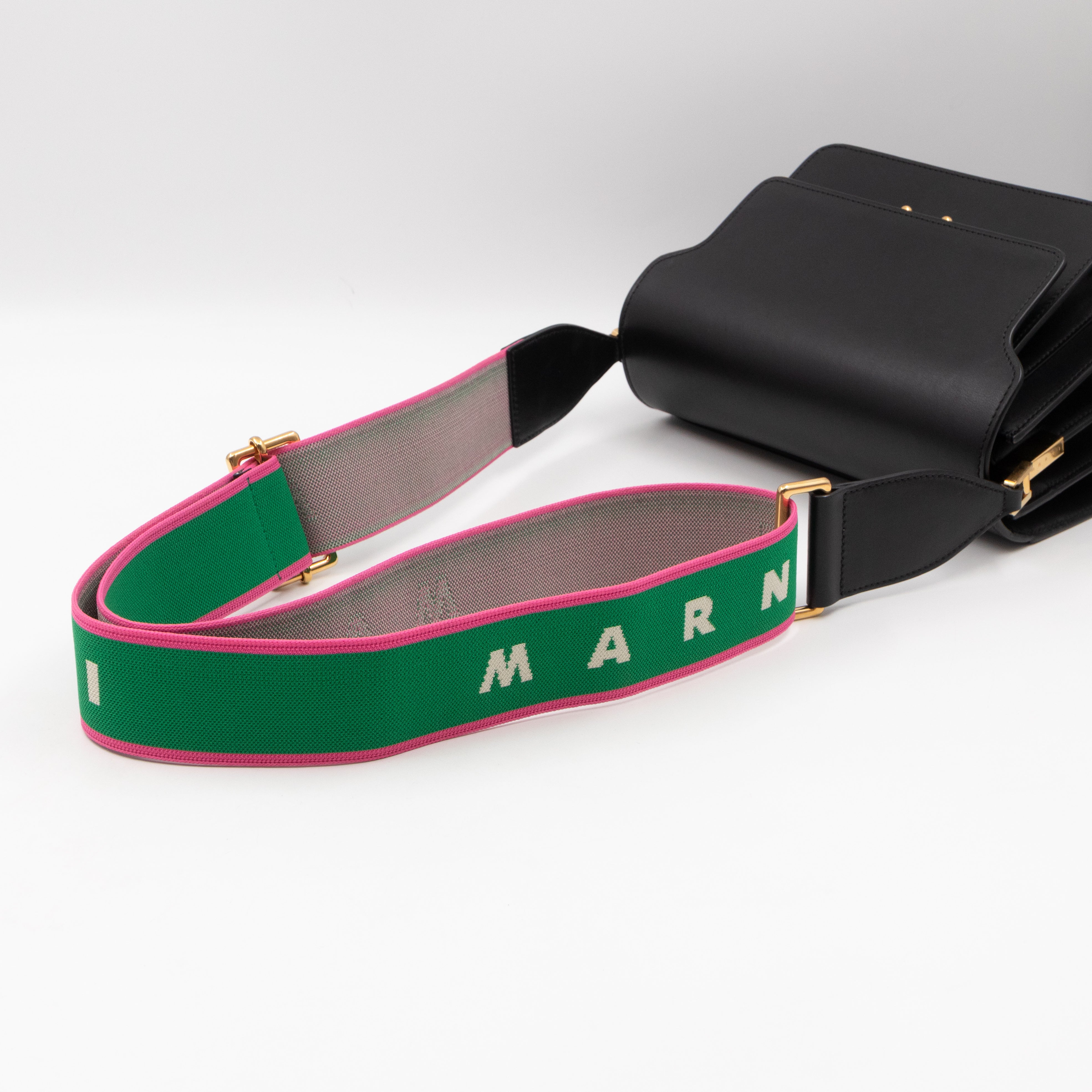 Trunk Bag Medium Black Leather