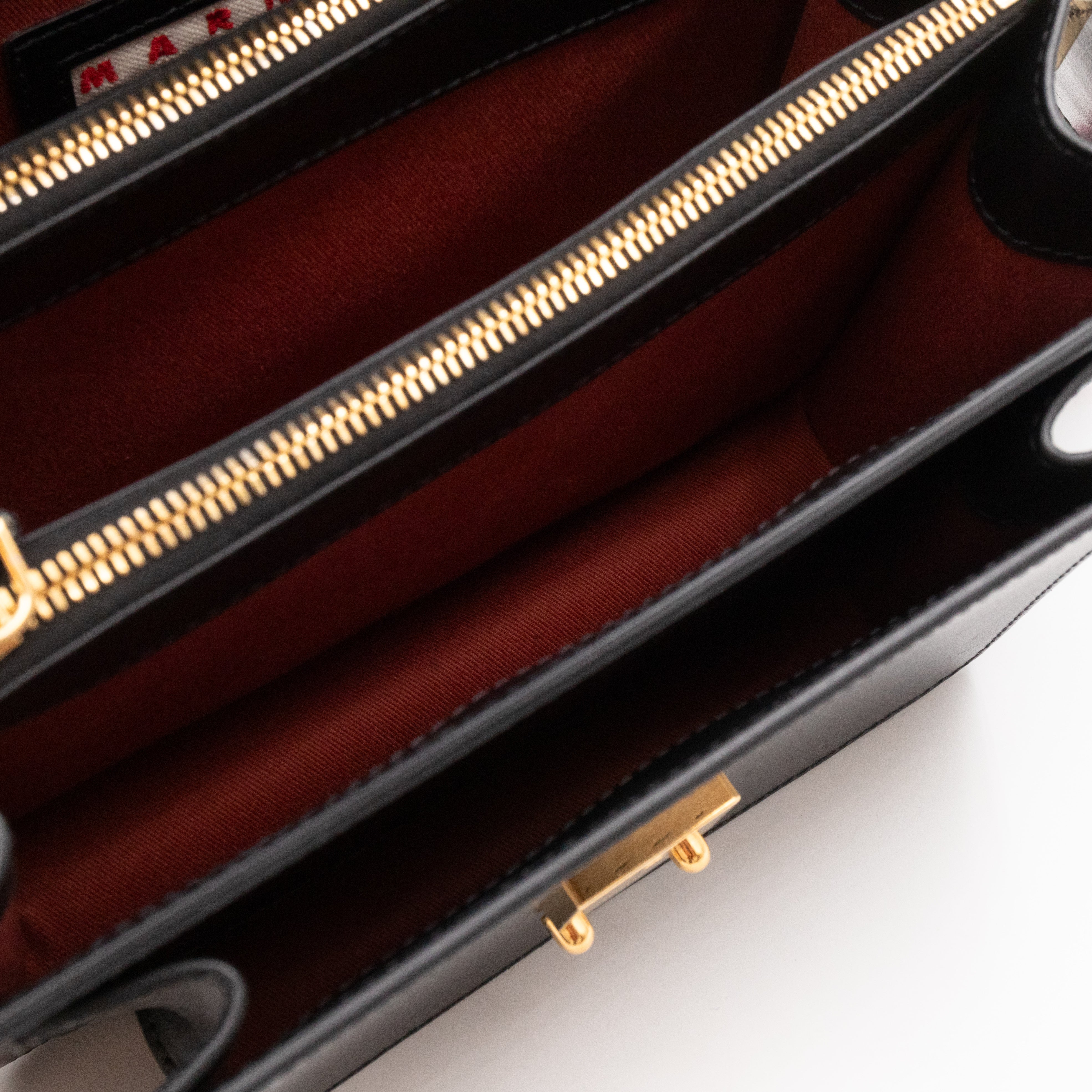 Trunk Bag Medium Black Leather