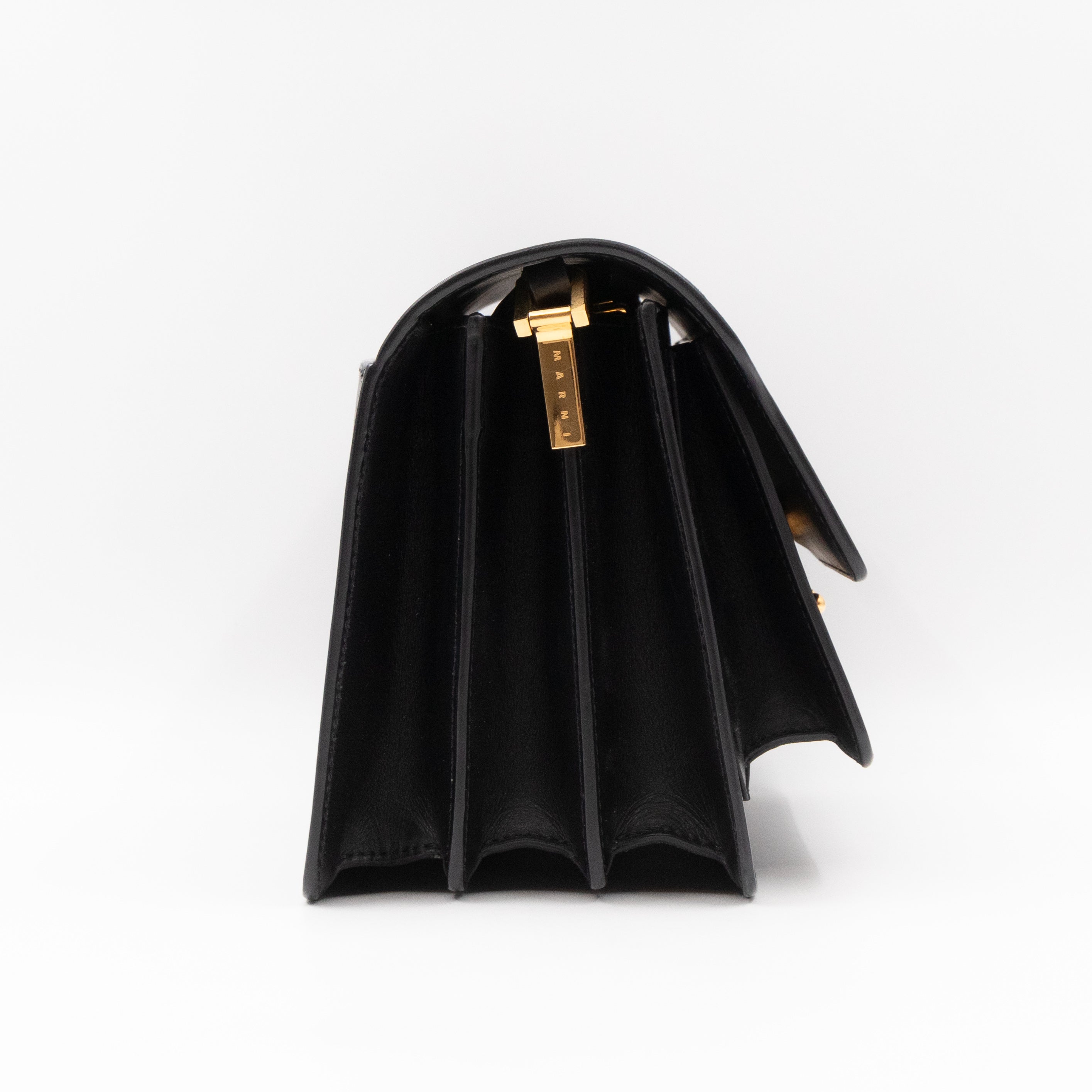 Trunk Bag Medium Black Leather