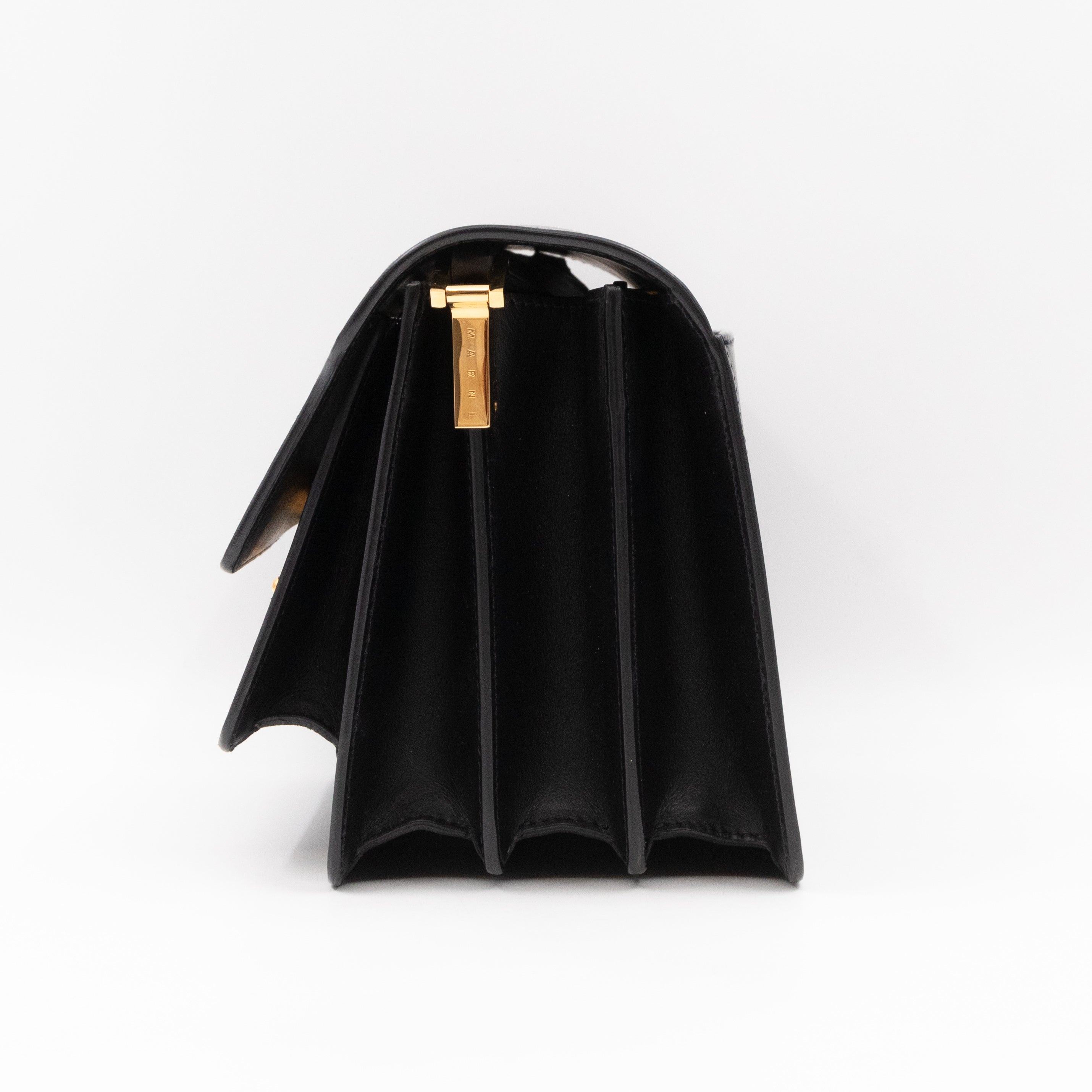 Trunk Bag Medium Black Leather