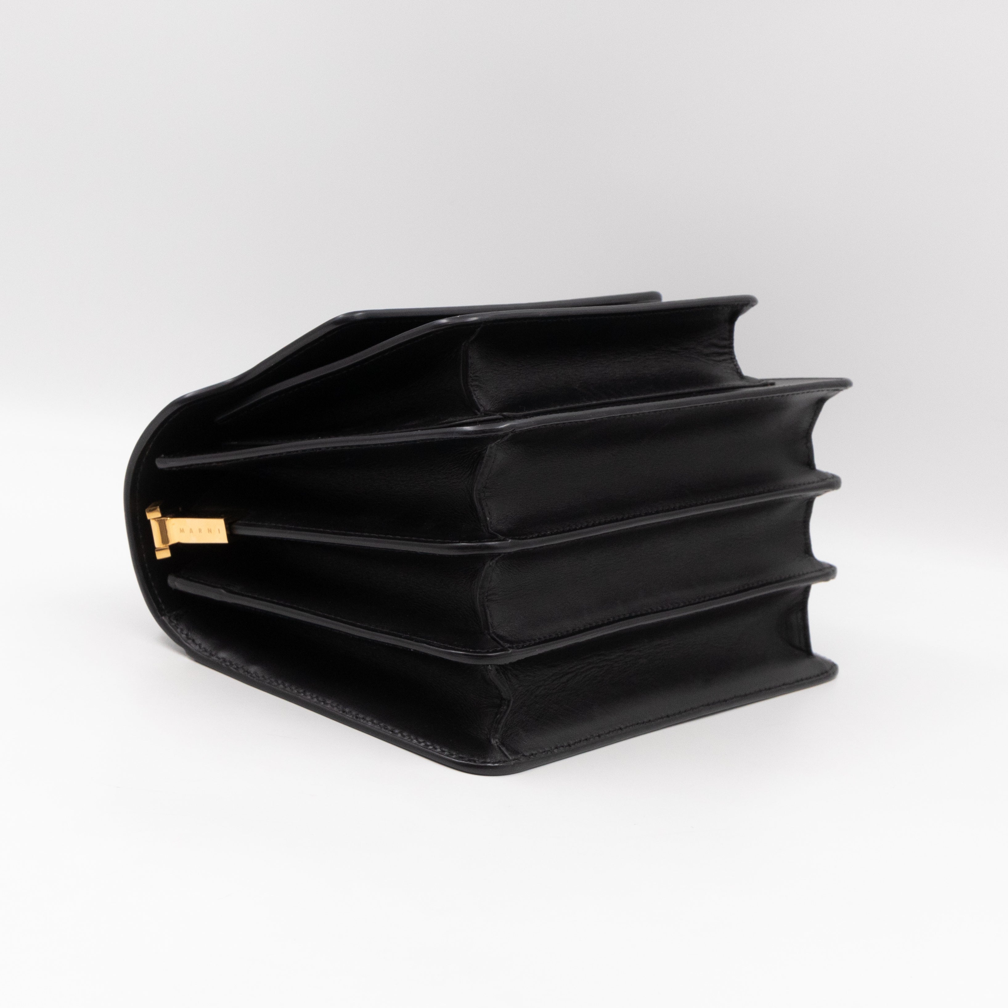 Trunk Bag Medium Black Leather