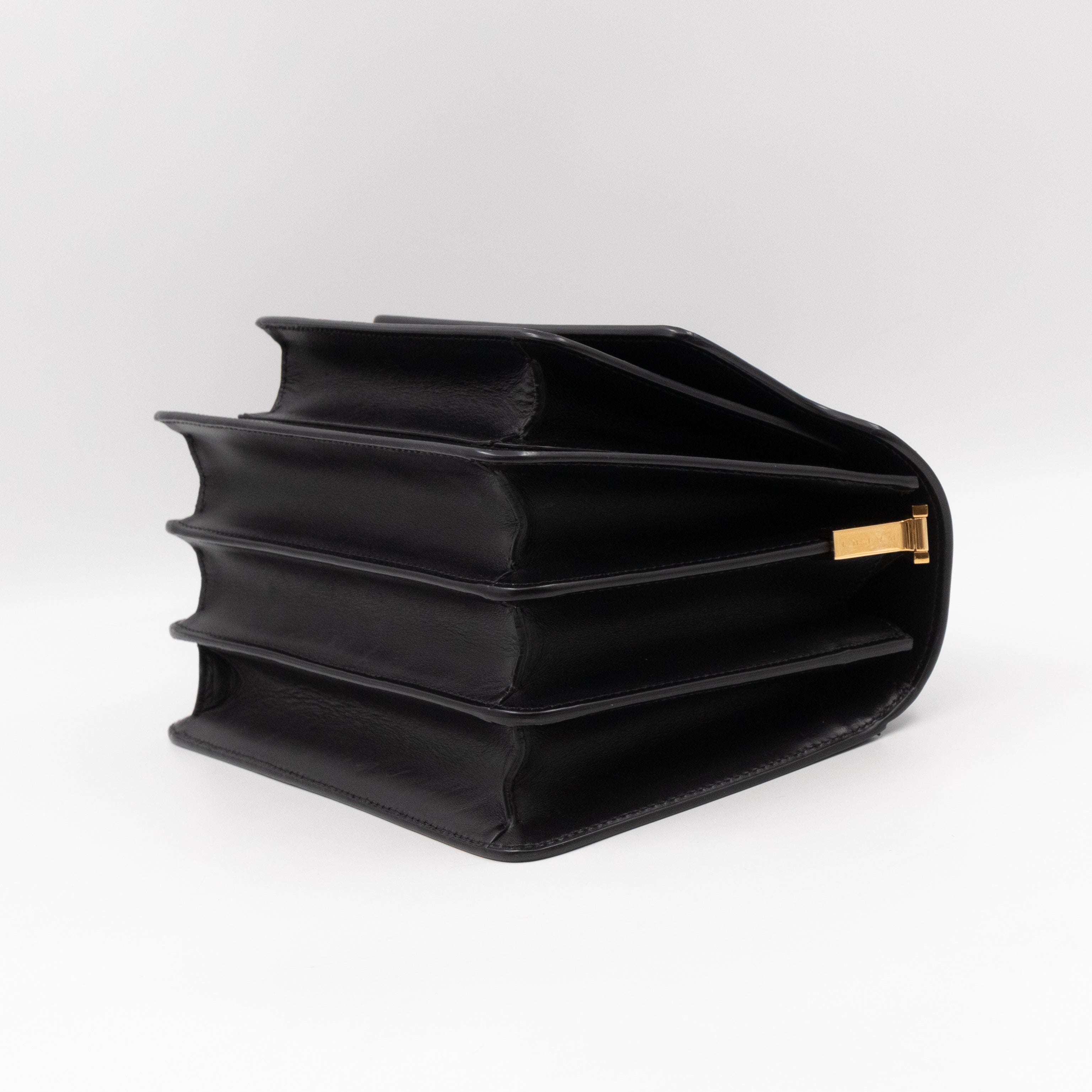 Trunk Bag Medium Black Leather