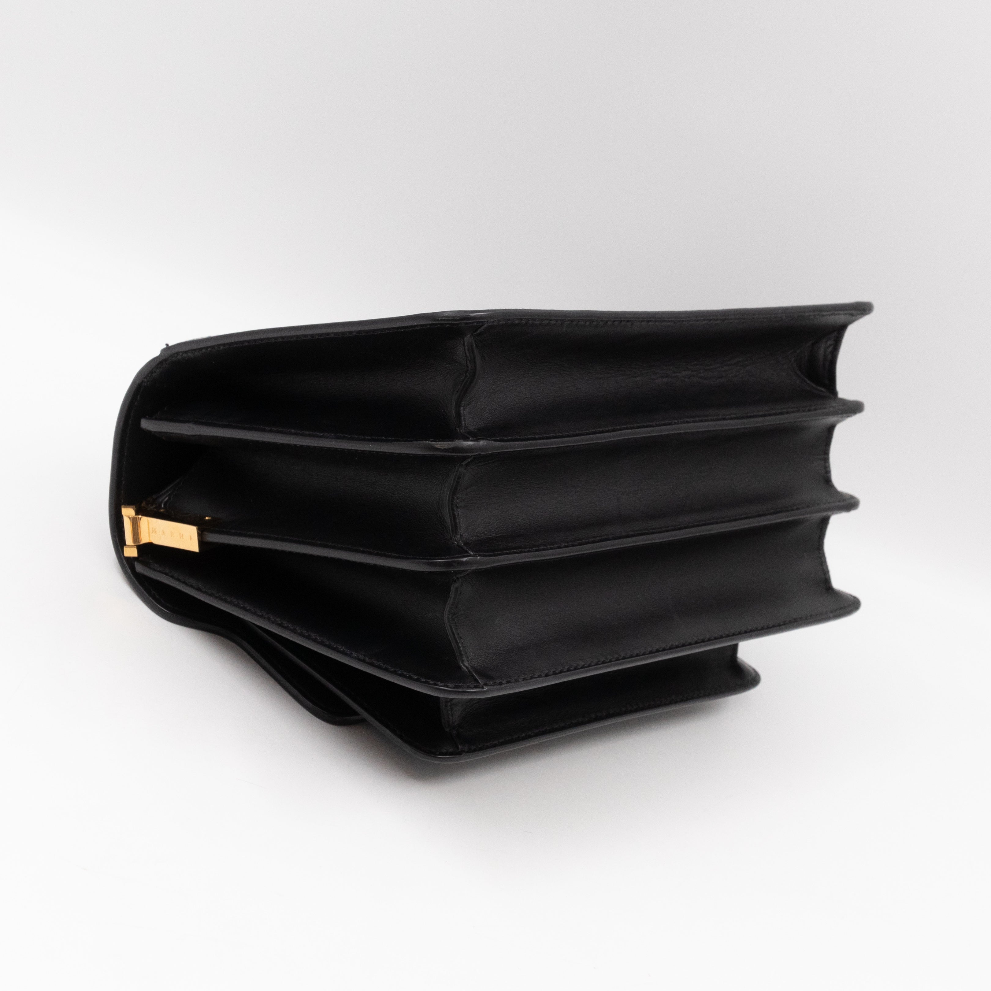 Trunk Bag Medium Black Leather