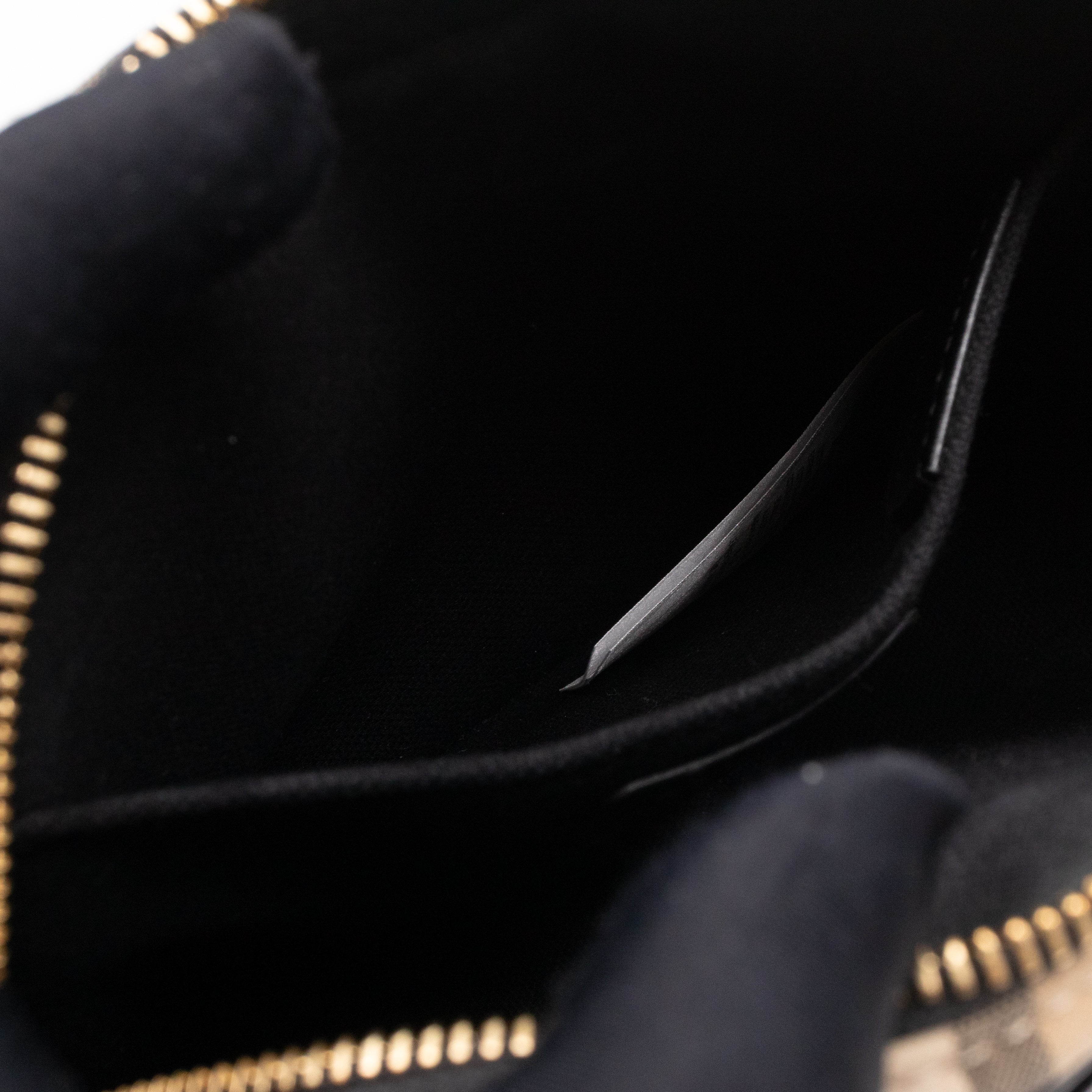 Camera Bag Vintage Beige Check Cotton