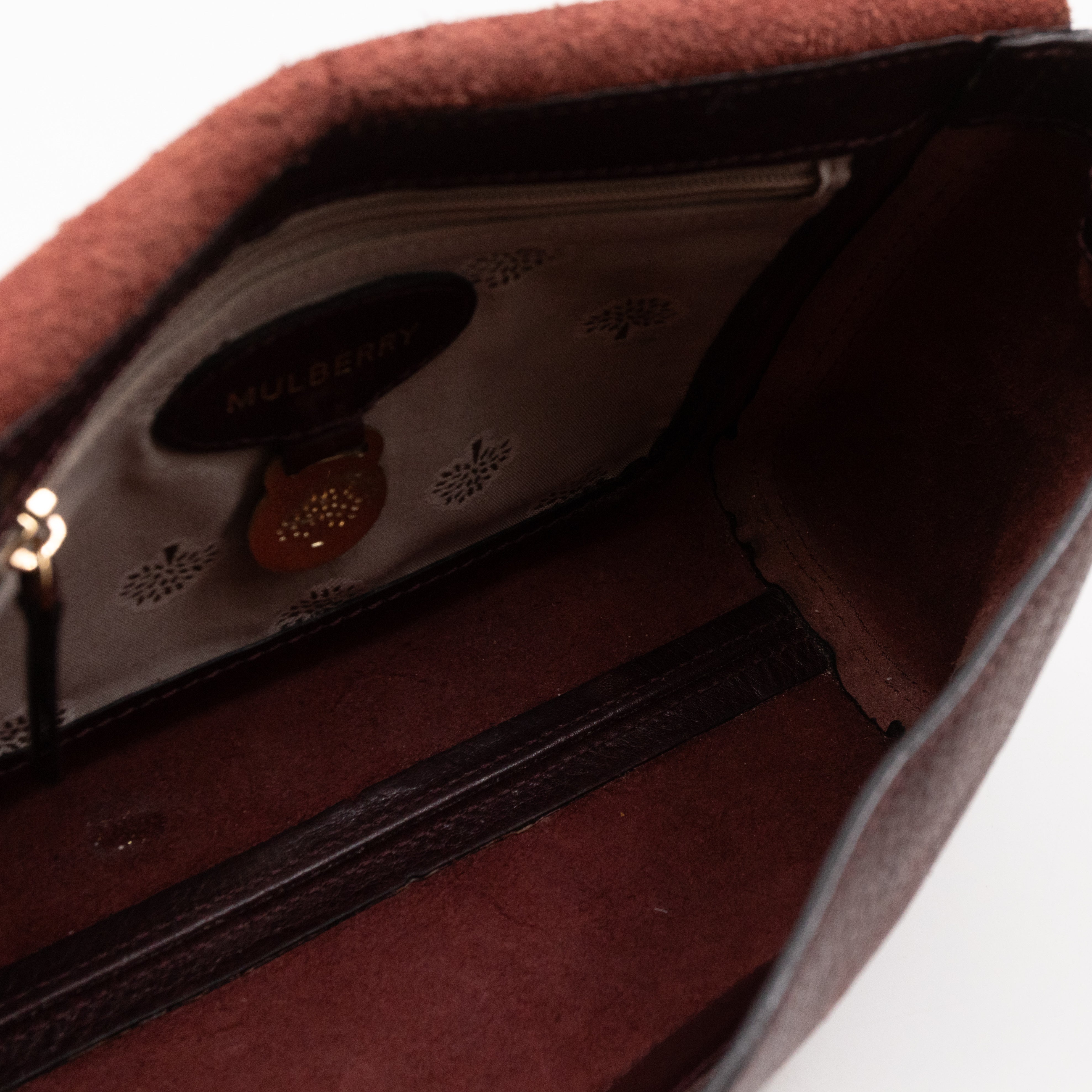 Lily Small Burgundy Leather Gold