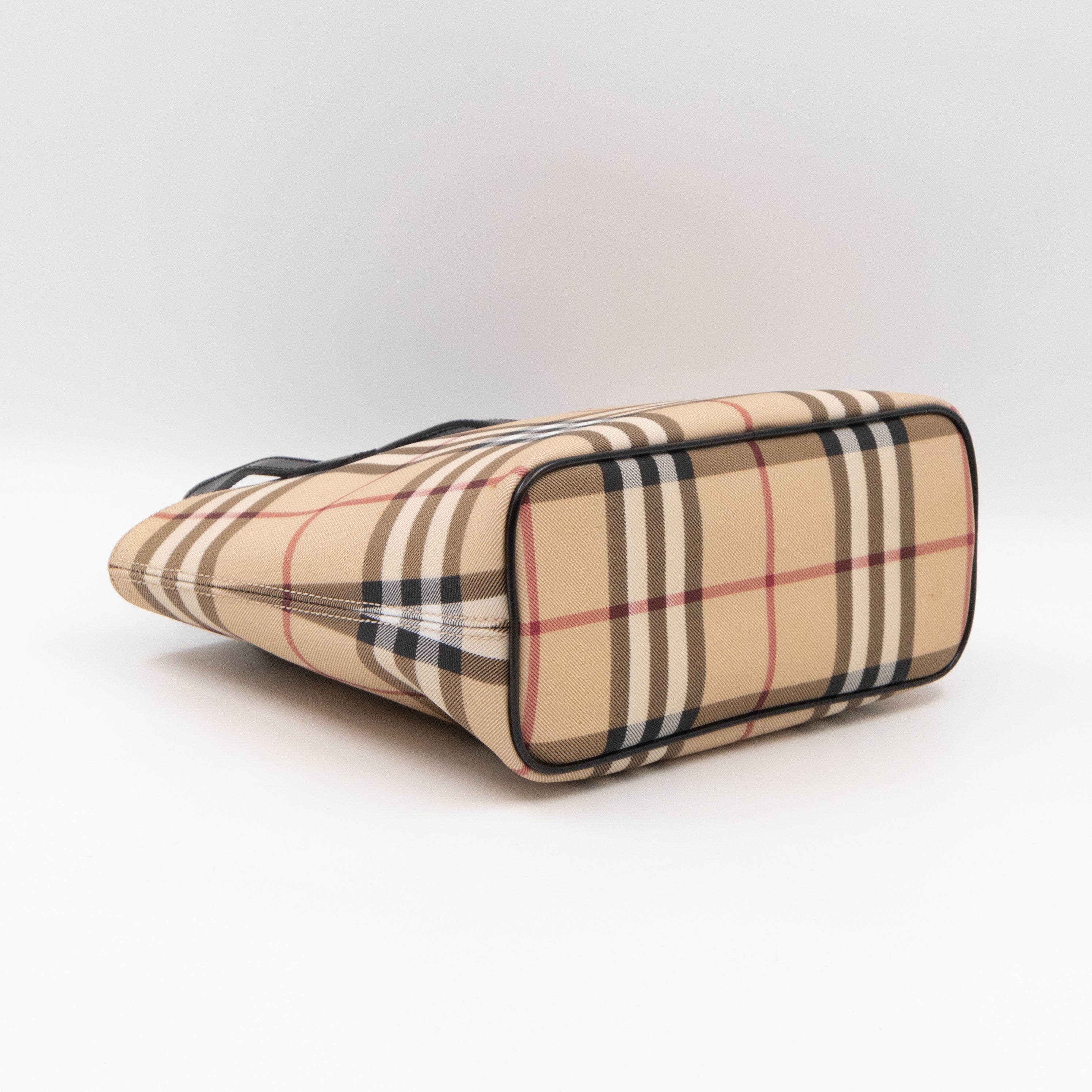 Tote Bag Small House Nova Check PVC Canvas