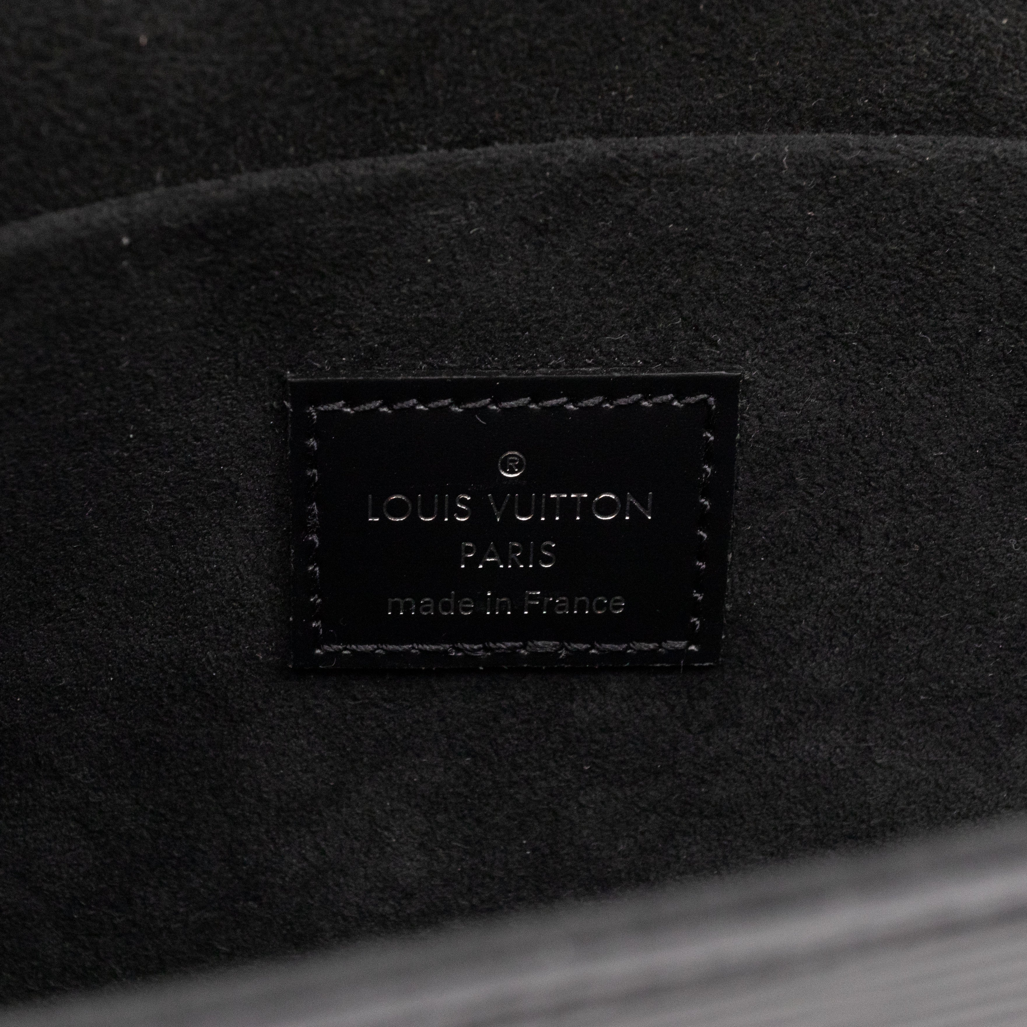 Pochette Felicie Black Epi Leather