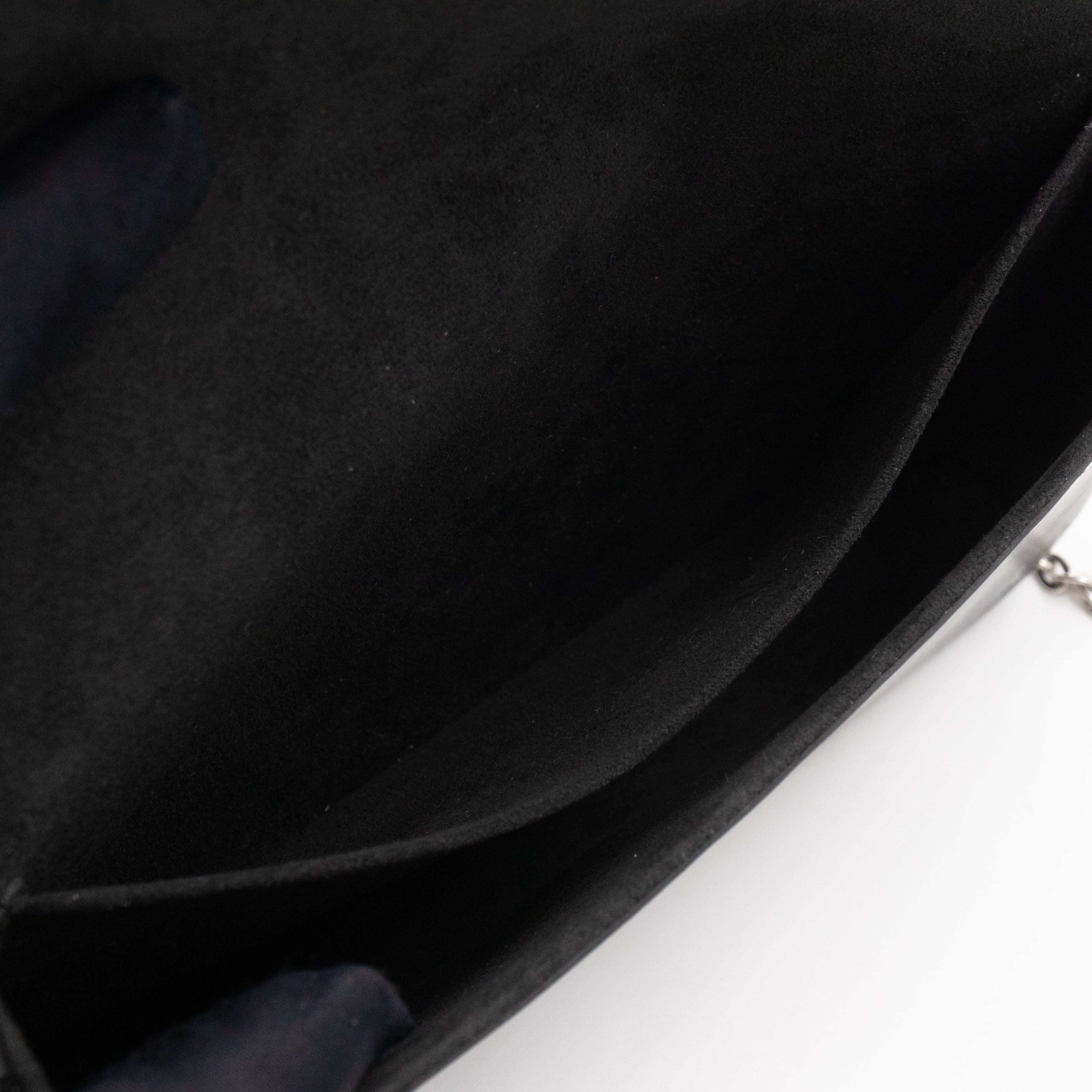 Pochette Felicie Black Epi Leather