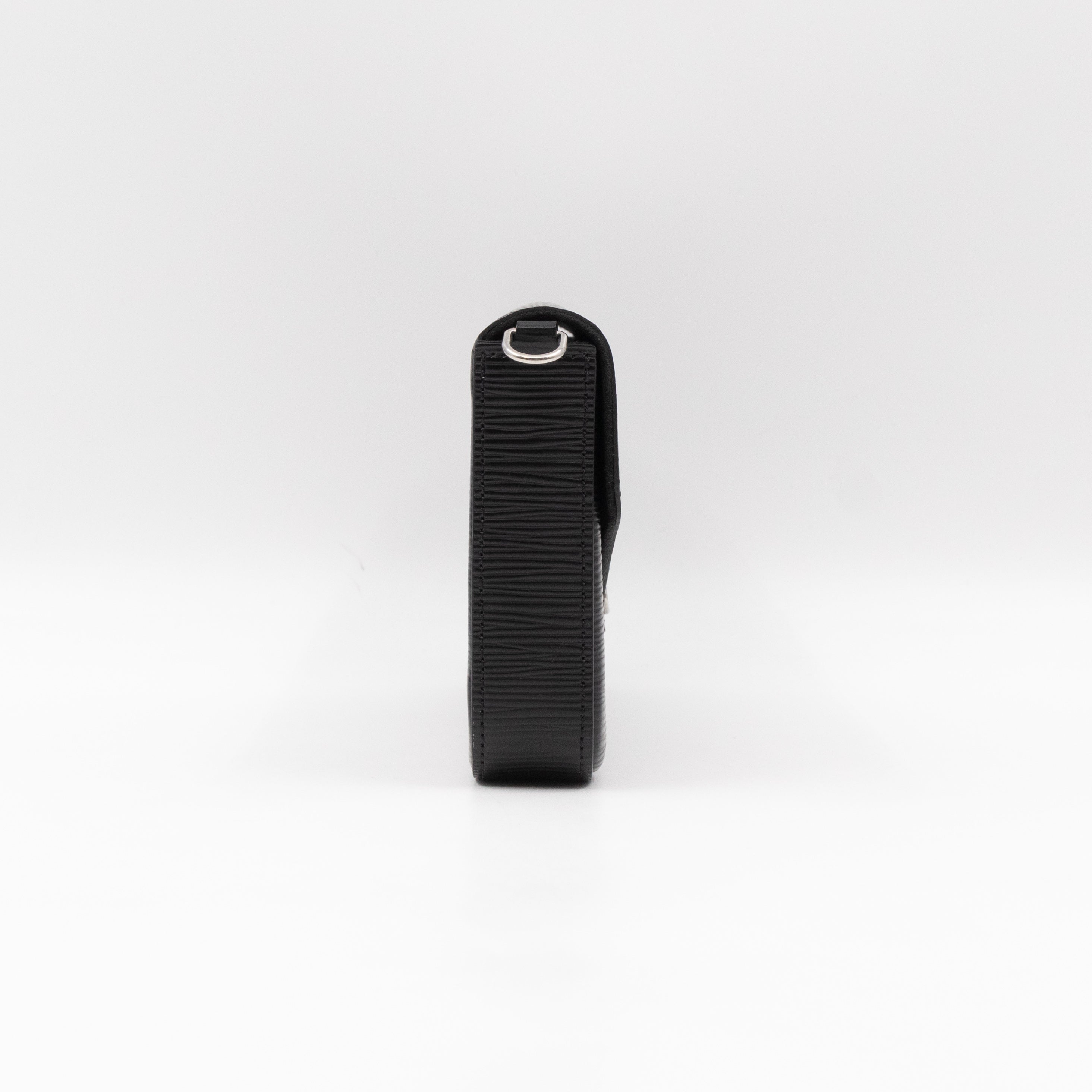 Pochette Felicie Black Epi Leather