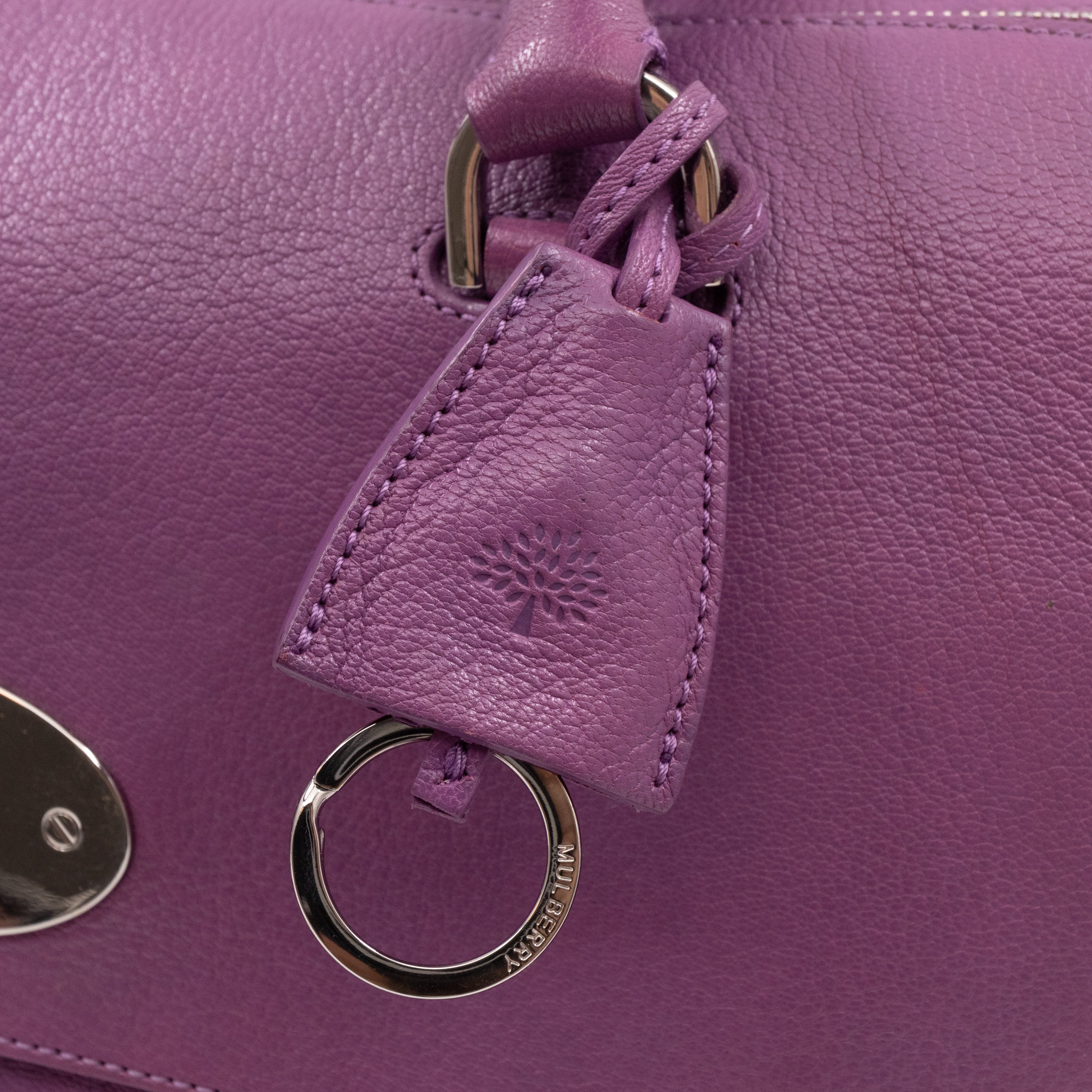 Del Rey Bag Purple Leather
