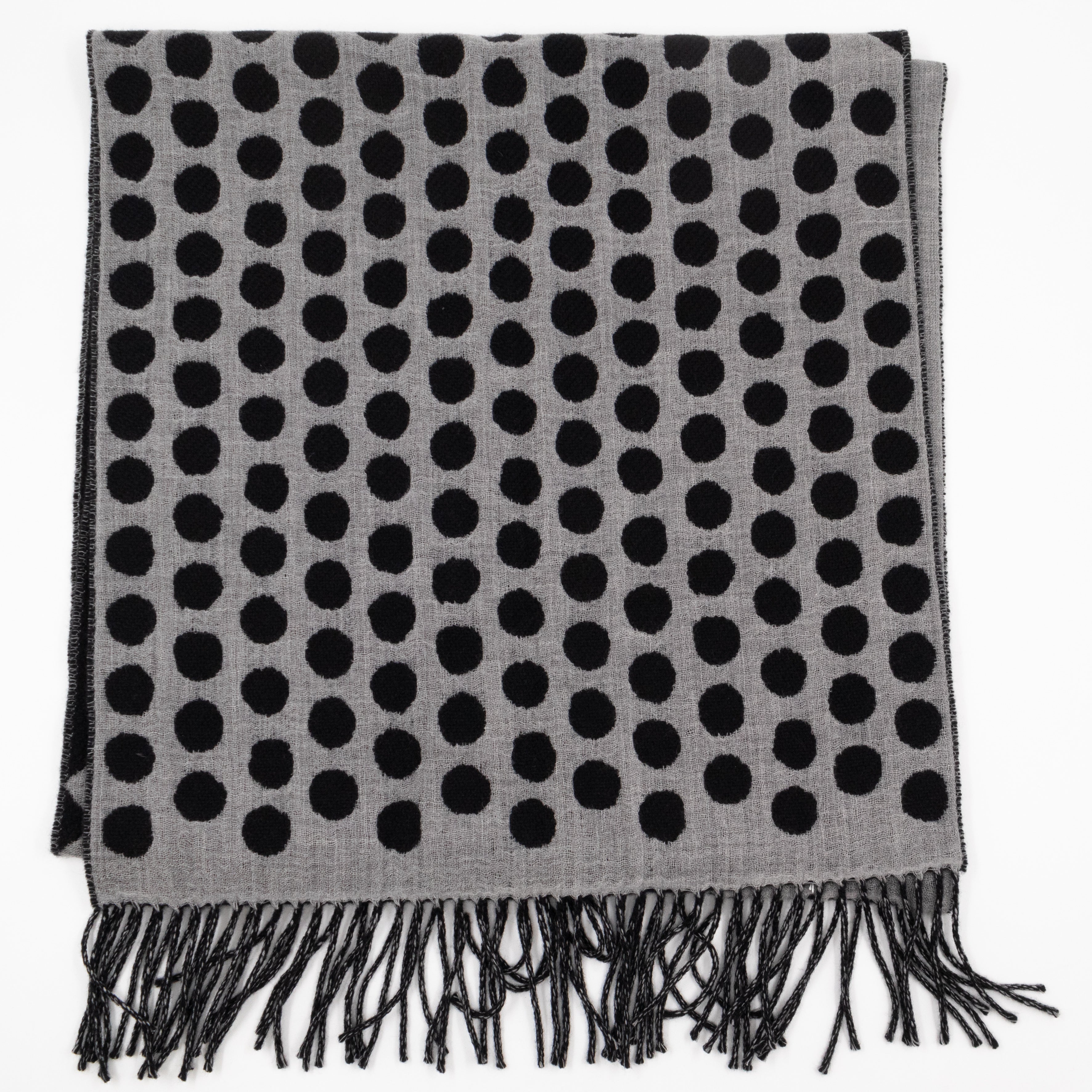 Polkagram Scarf Black