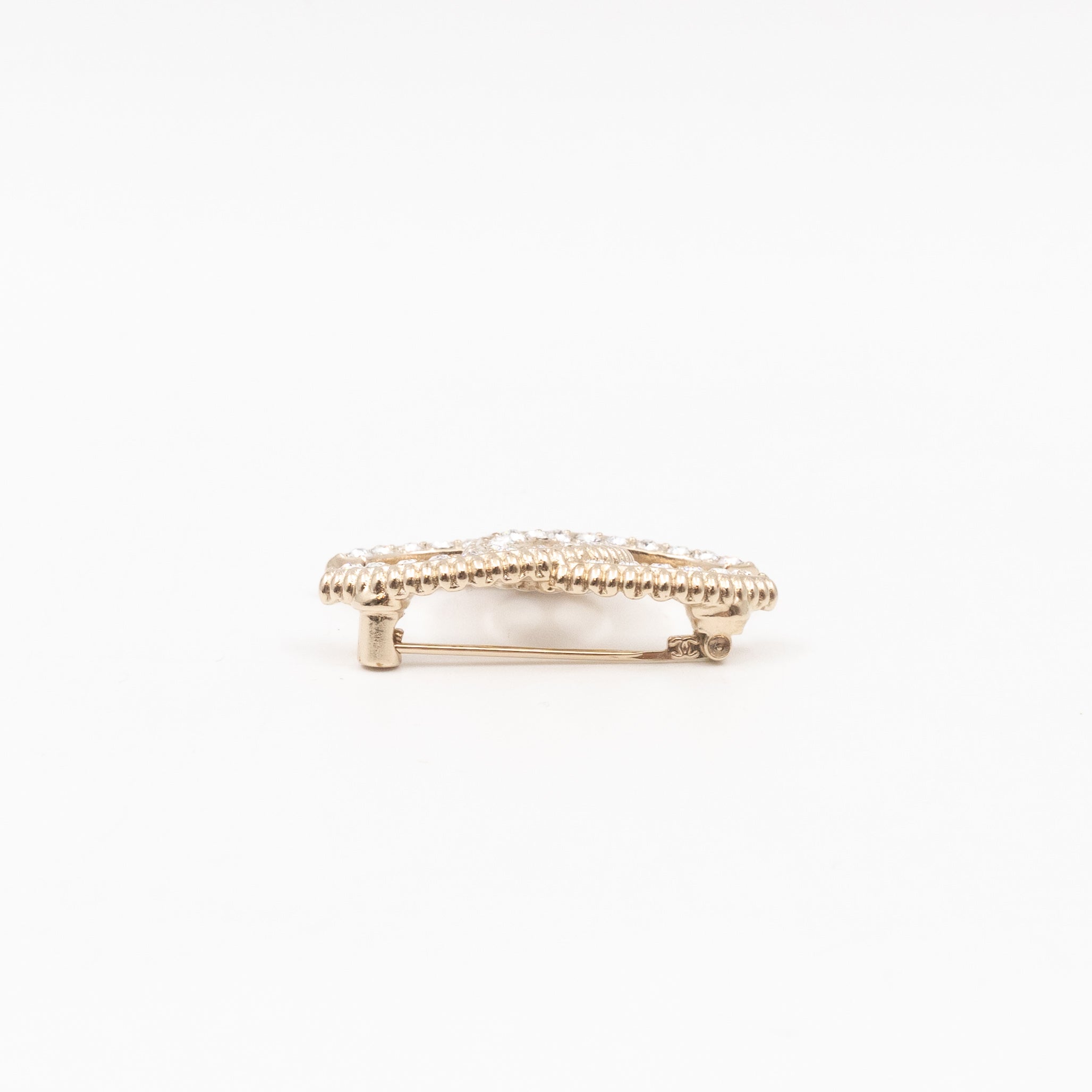 CC Crystal Brooch Light Gold
