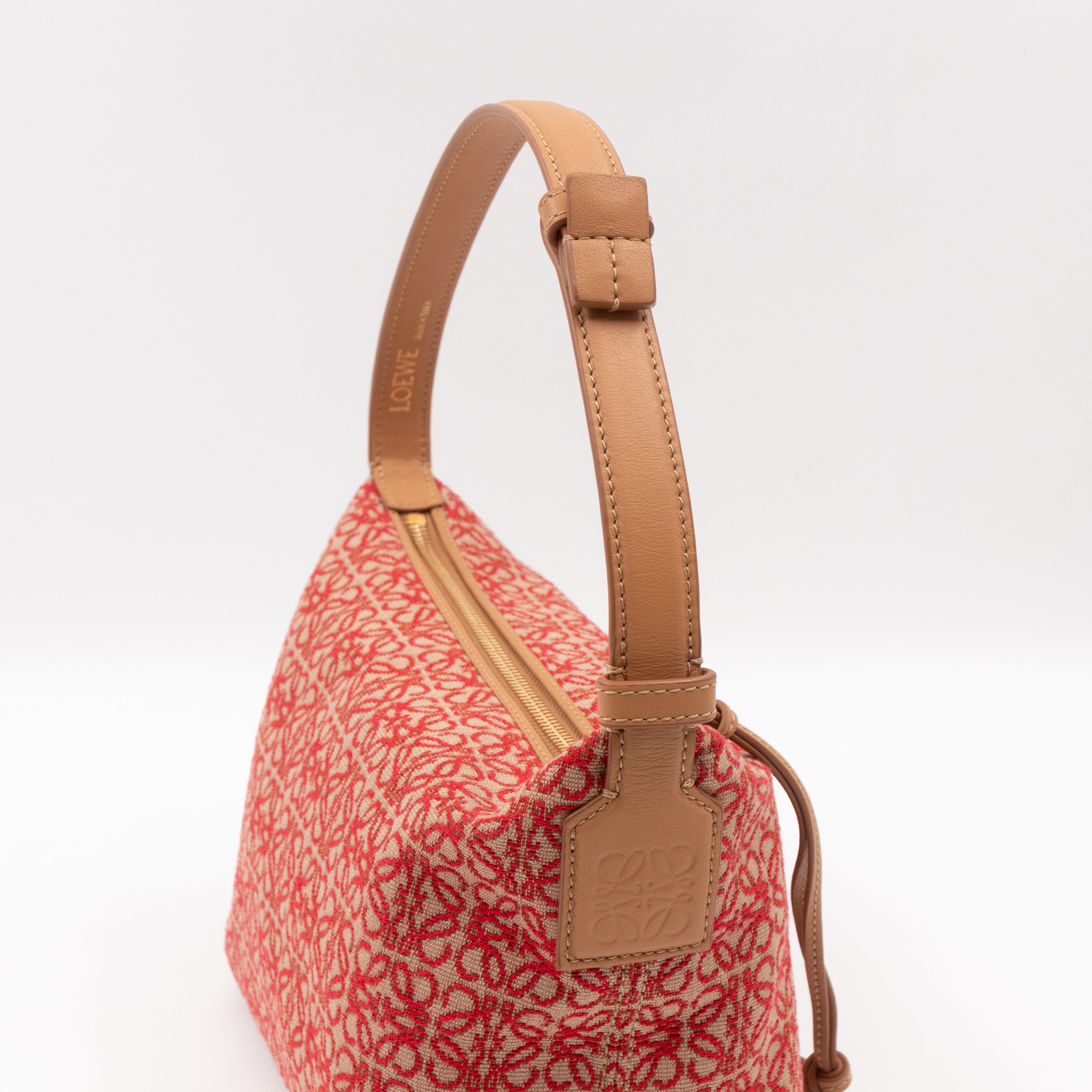 Cubi Small Red Anagram Jacquard