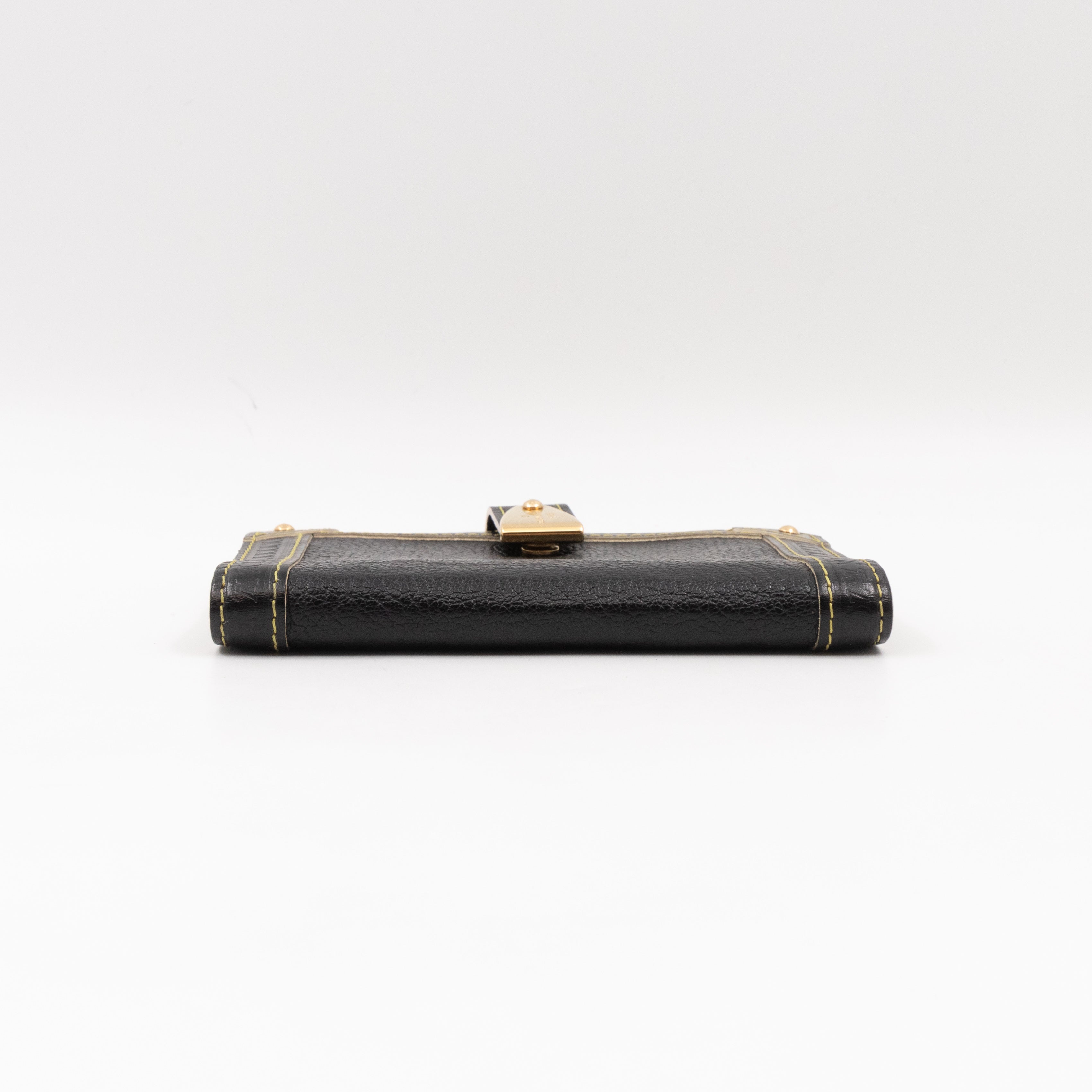 Small Agenda Cover Black Suhali Leather