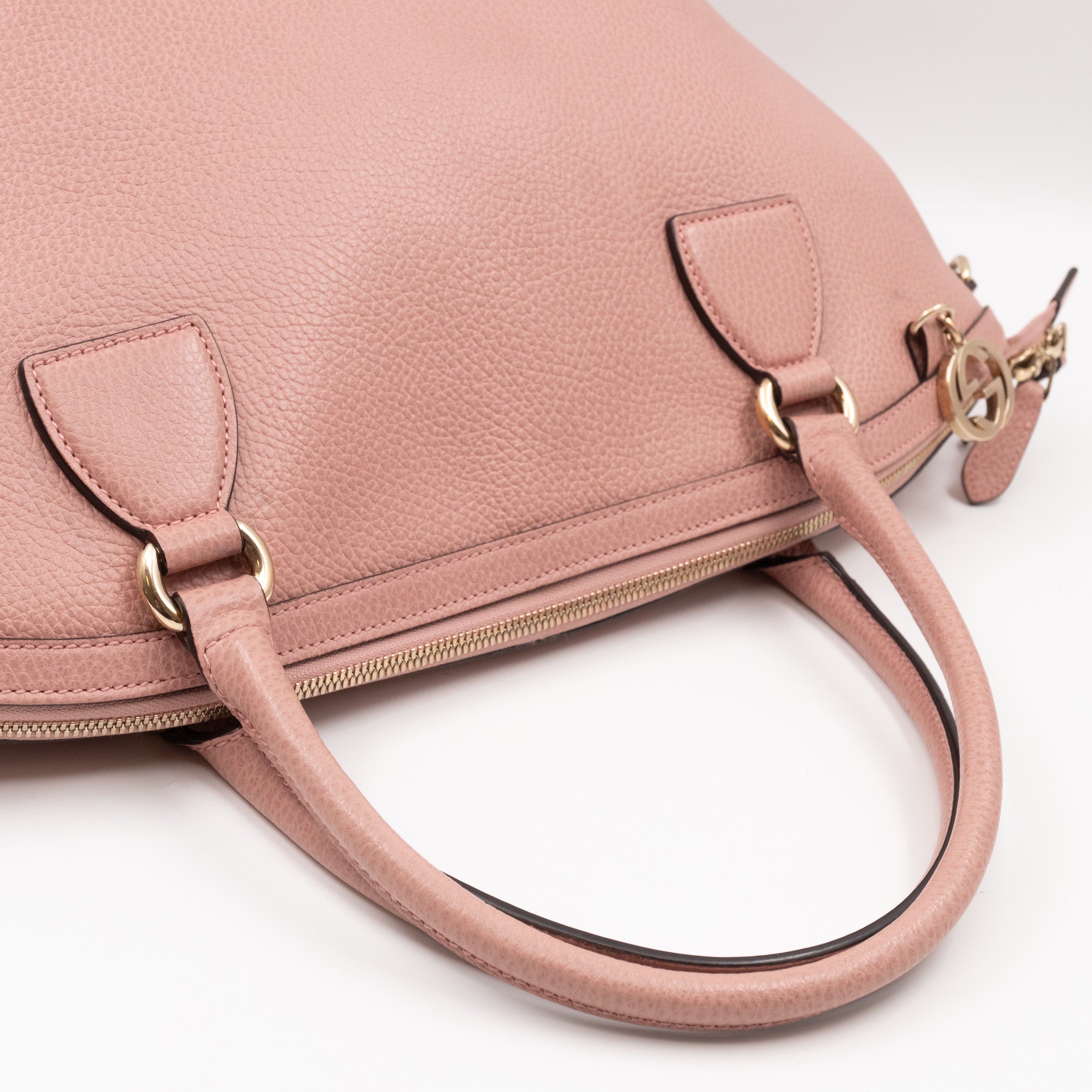 Dome Bag GG Charm Pink Leather