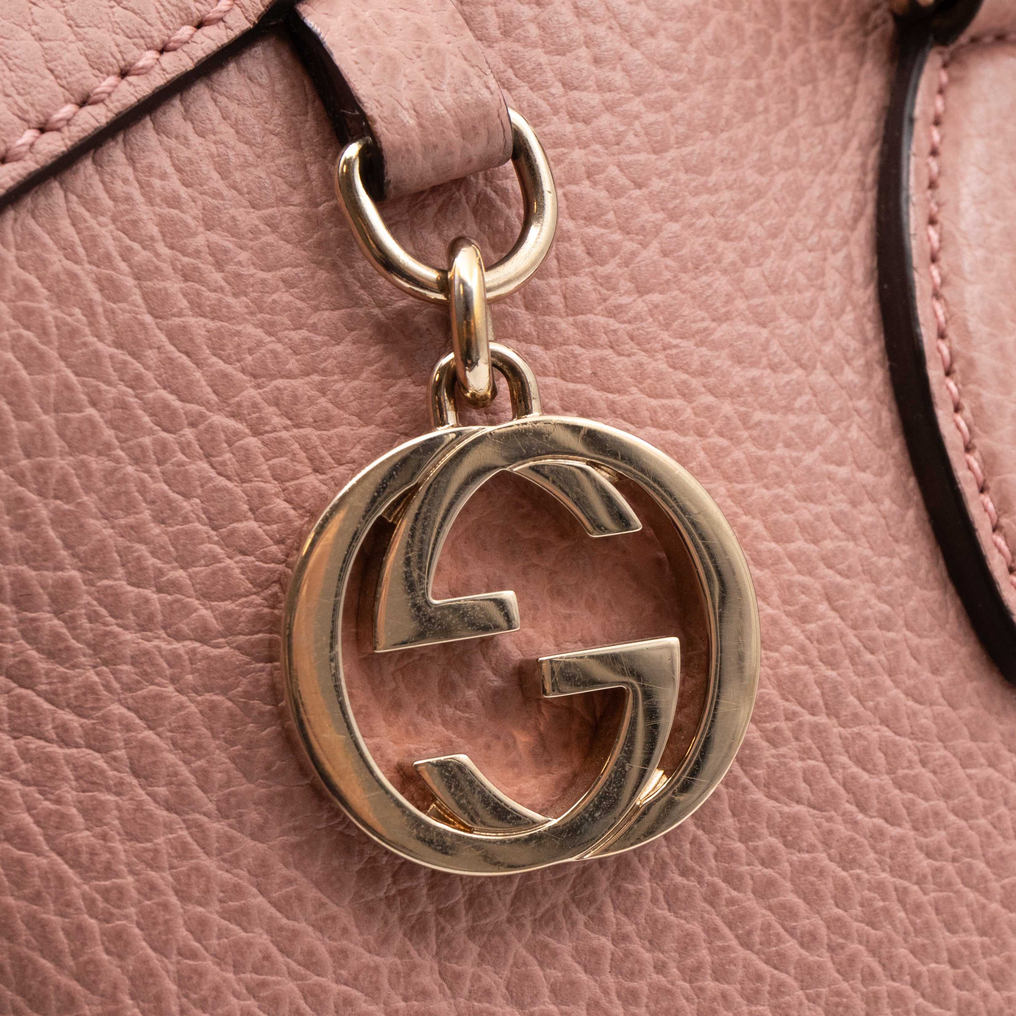 Dome Bag GG Charm Pink Leather