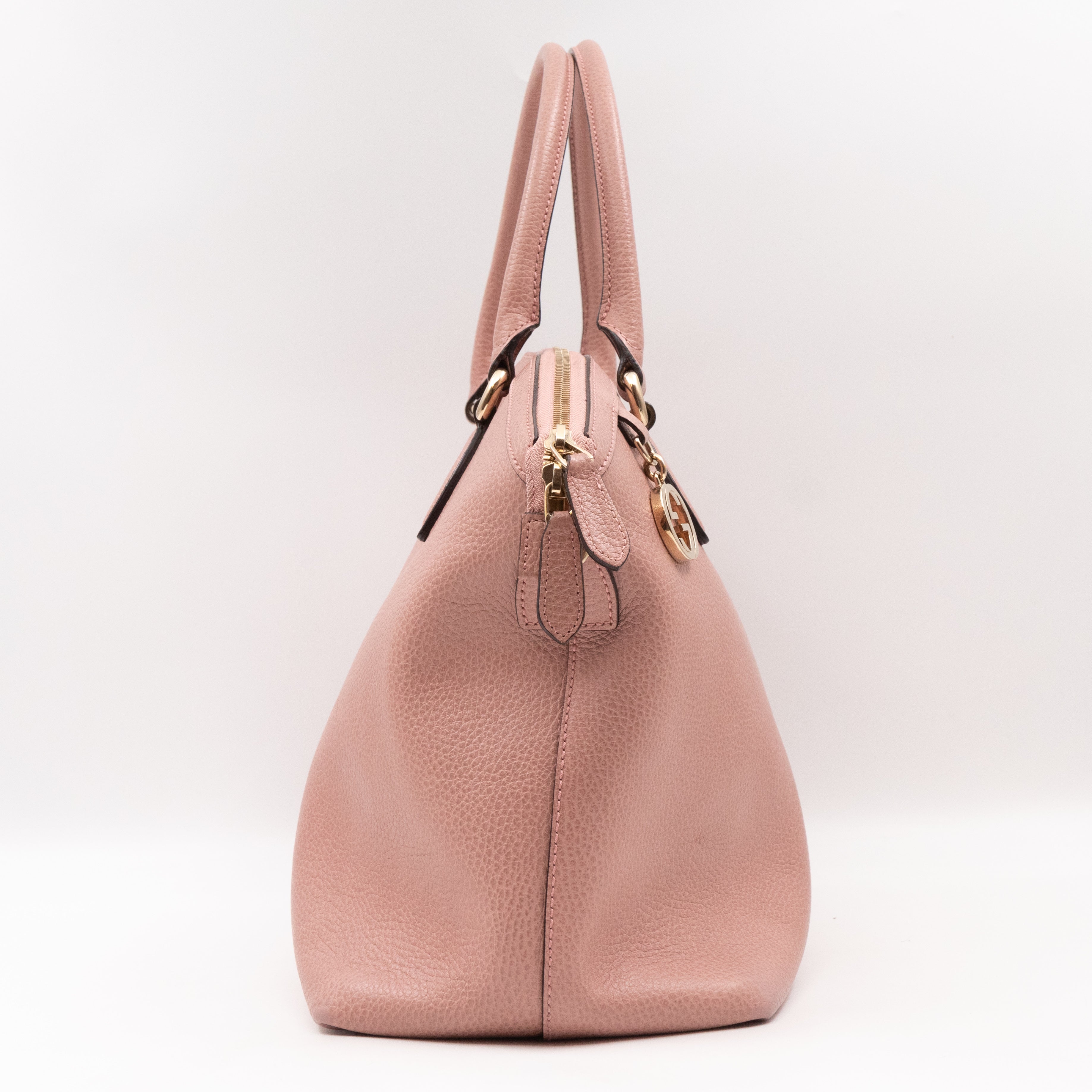 Dome Bag GG Charm Pink Leather