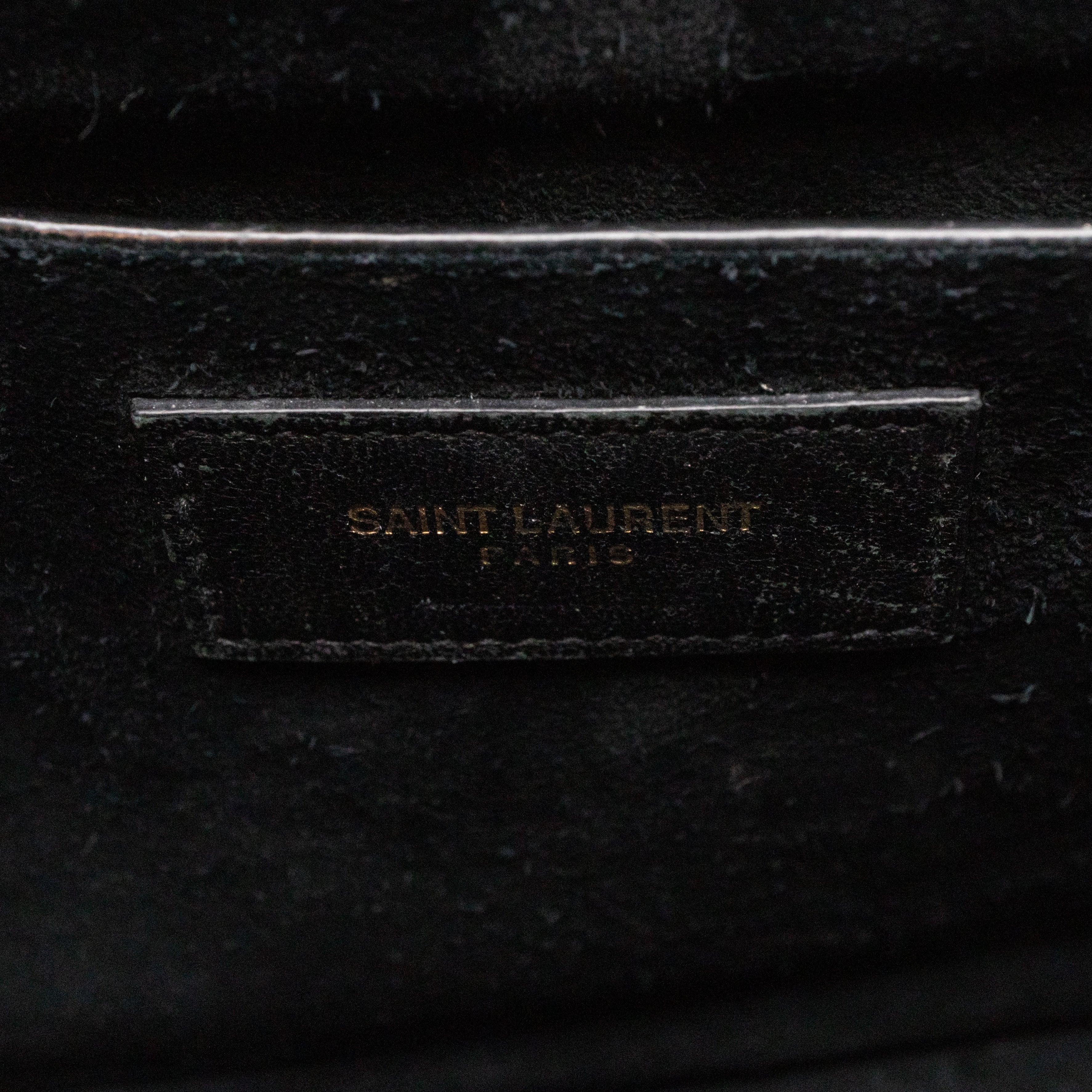 Sunset Large Black Croc Embossed Patent Leather