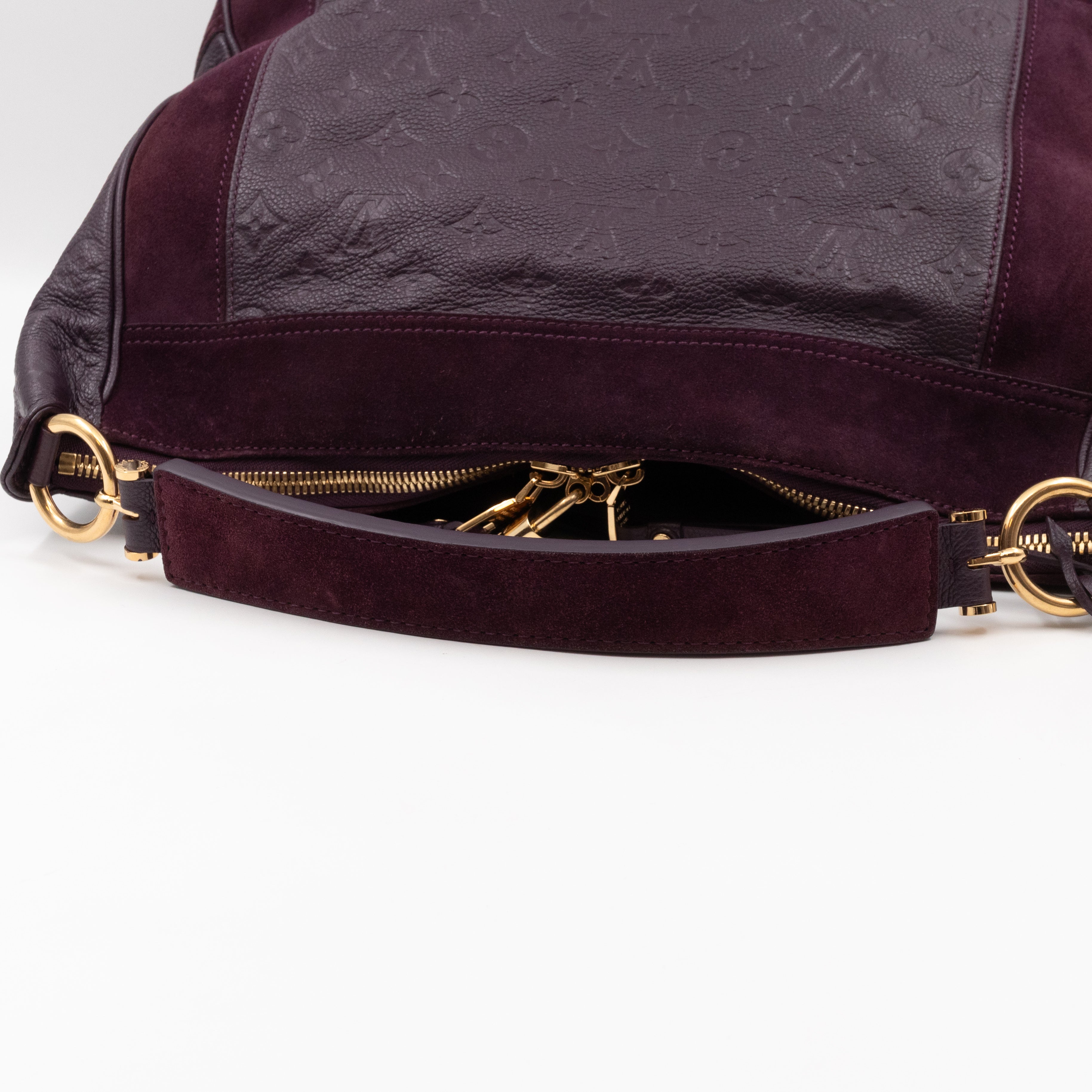 Audacieuse MM Aubergine Monogram Empreinte