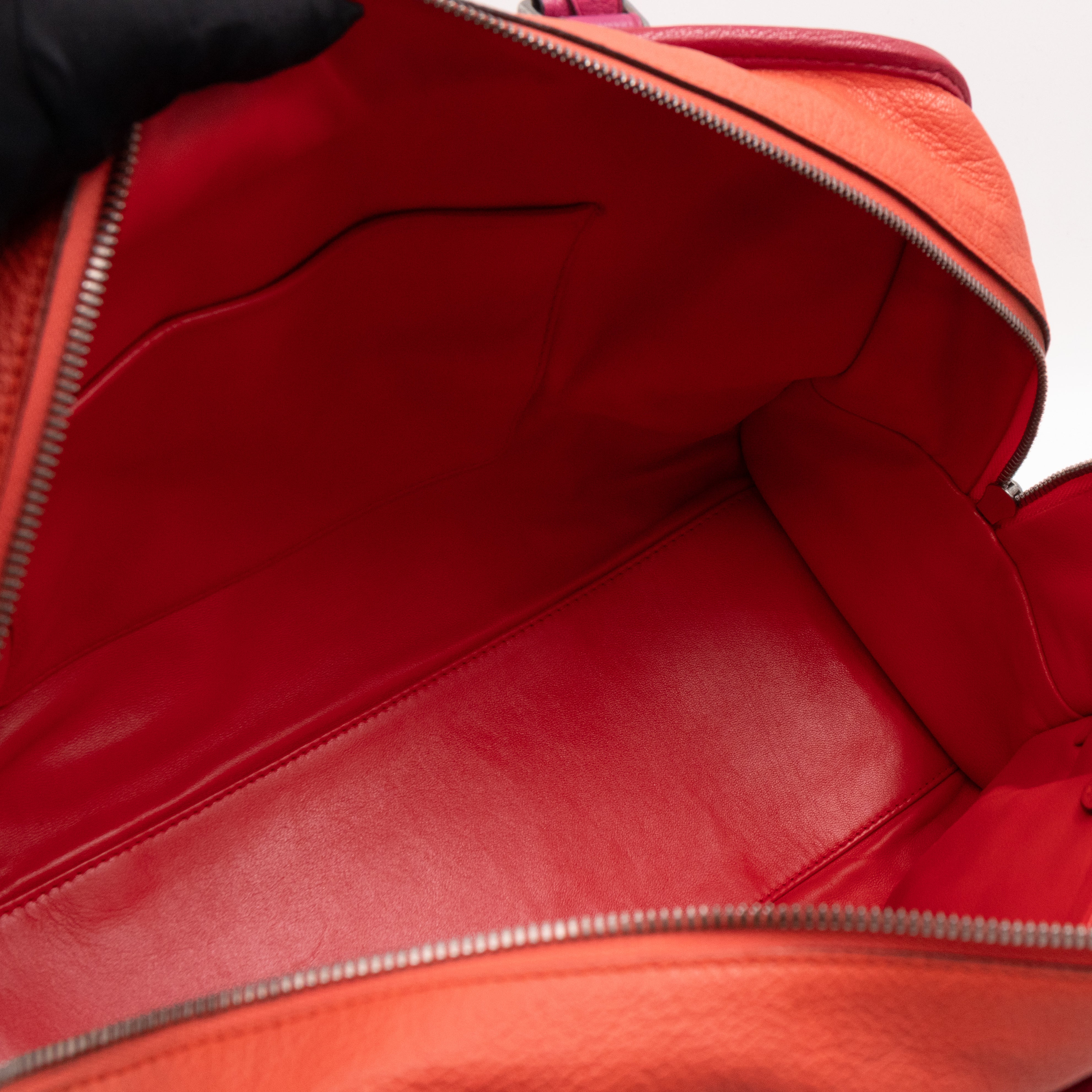 Acid Amazona 36 Handbag Orange & Pink Leather