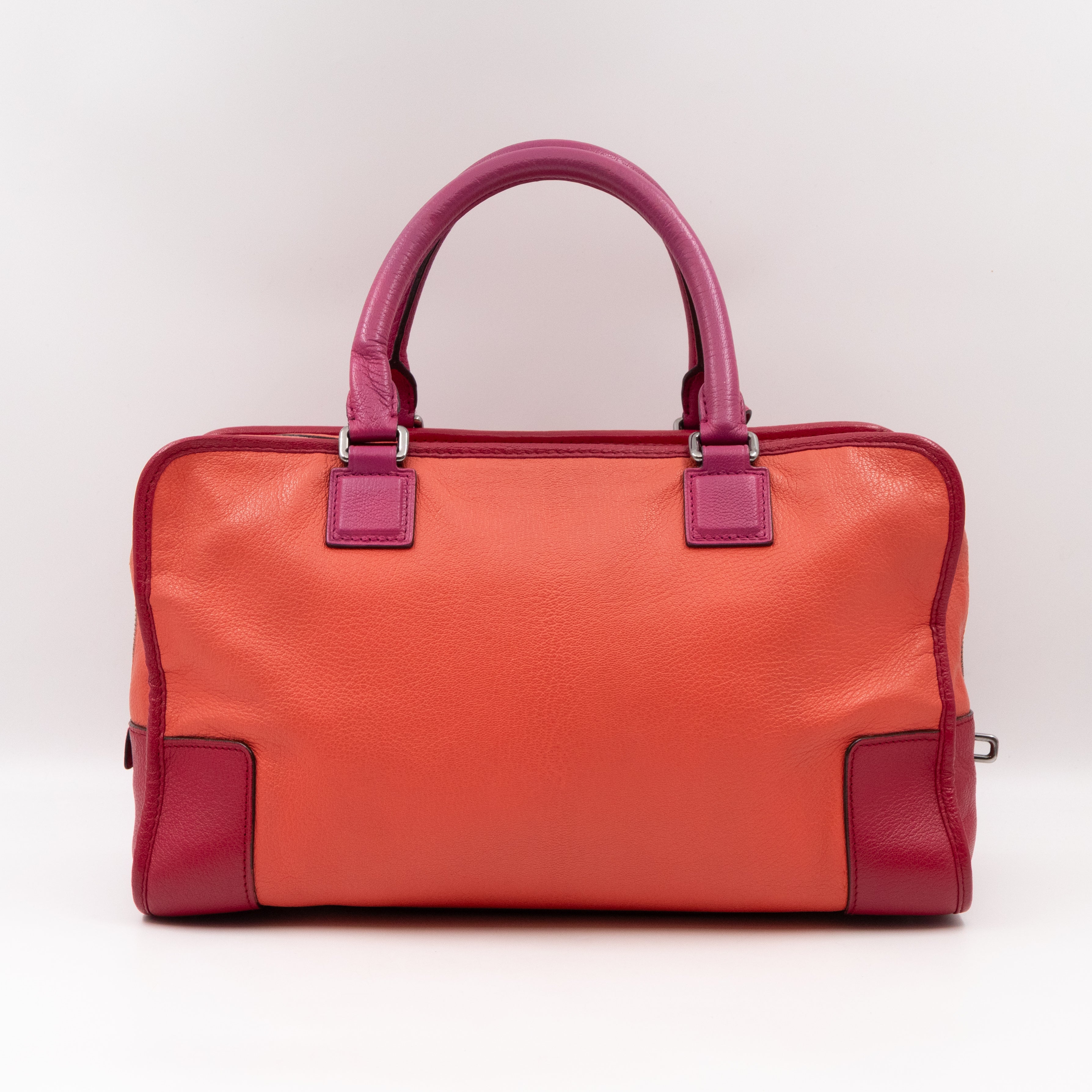 Acid Amazona 36 Handbag Orange & Pink Leather