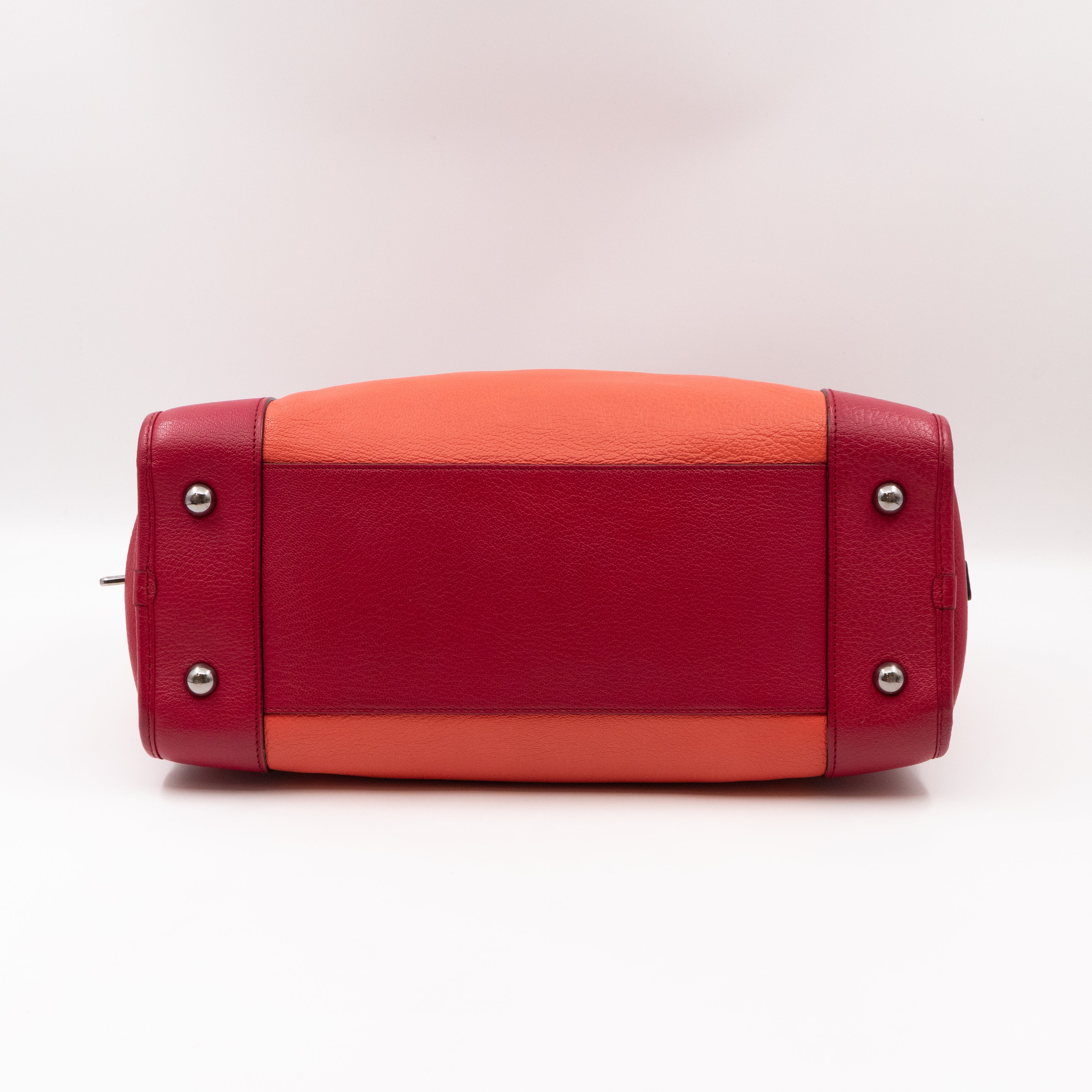 Acid Amazona 36 Handbag Orange & Pink Leather