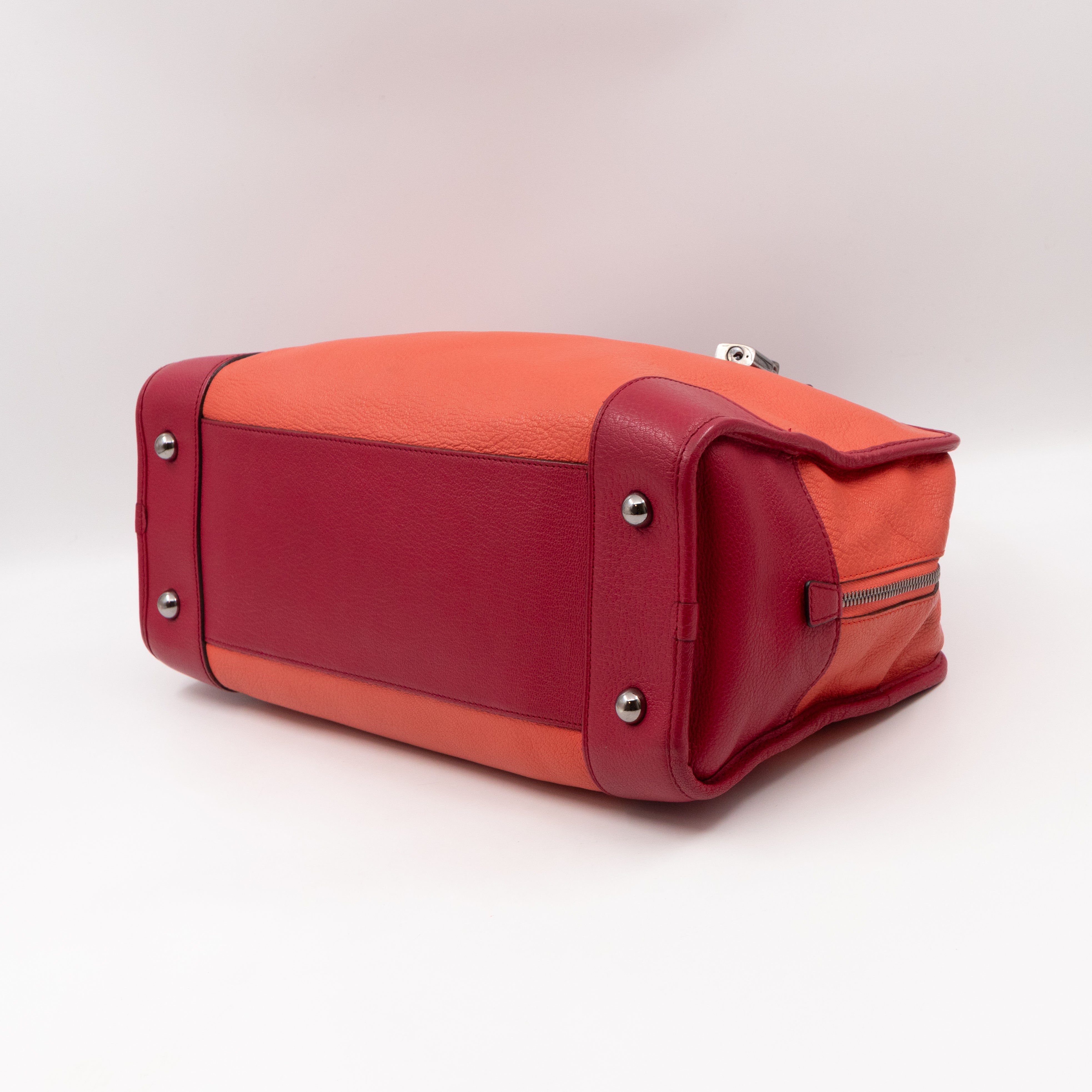 Acid Amazona 36 Handbag Orange & Pink Leather