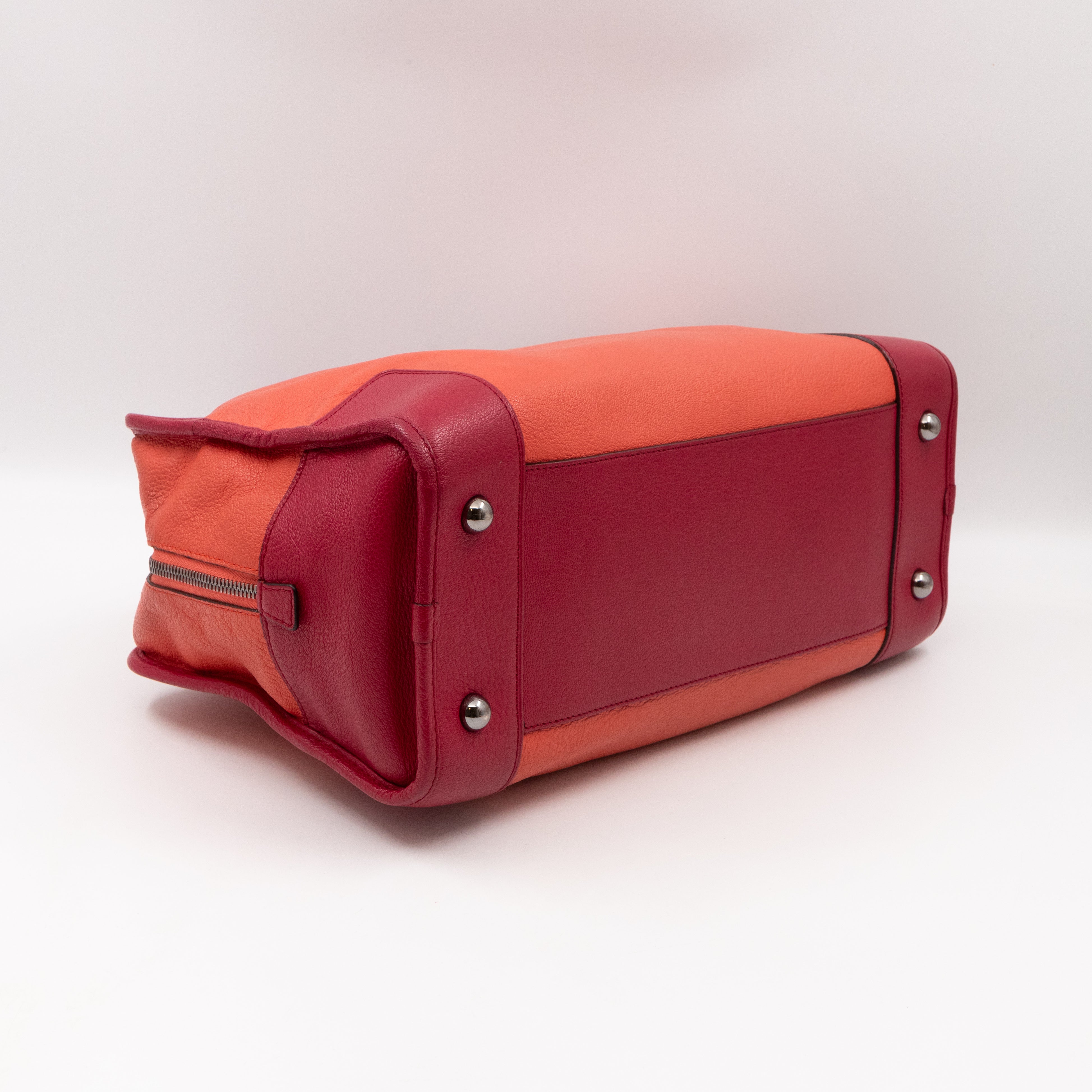 Acid Amazona 36 Handbag Orange & Pink Leather