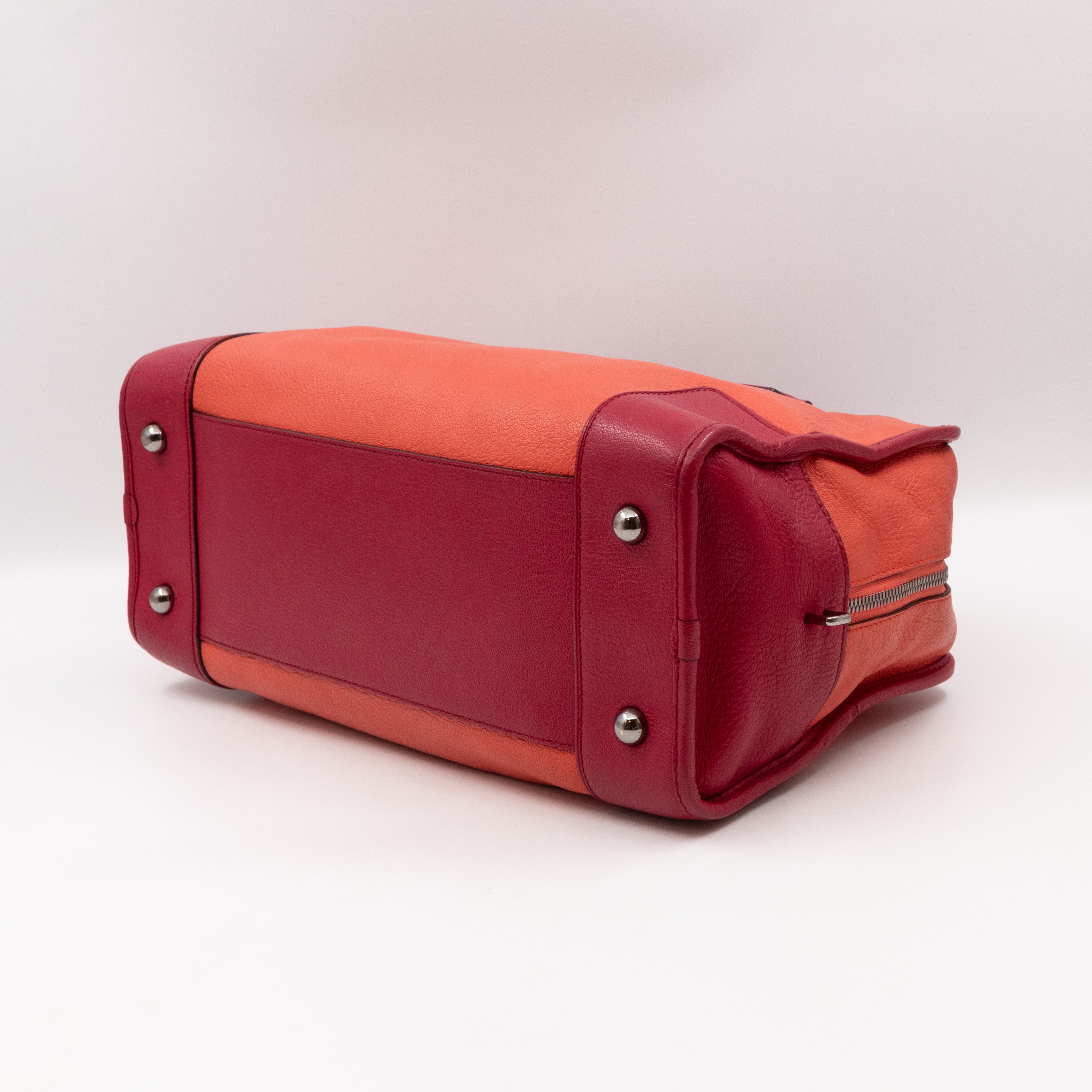 Acid Amazona 36 Handbag Orange & Pink Leather