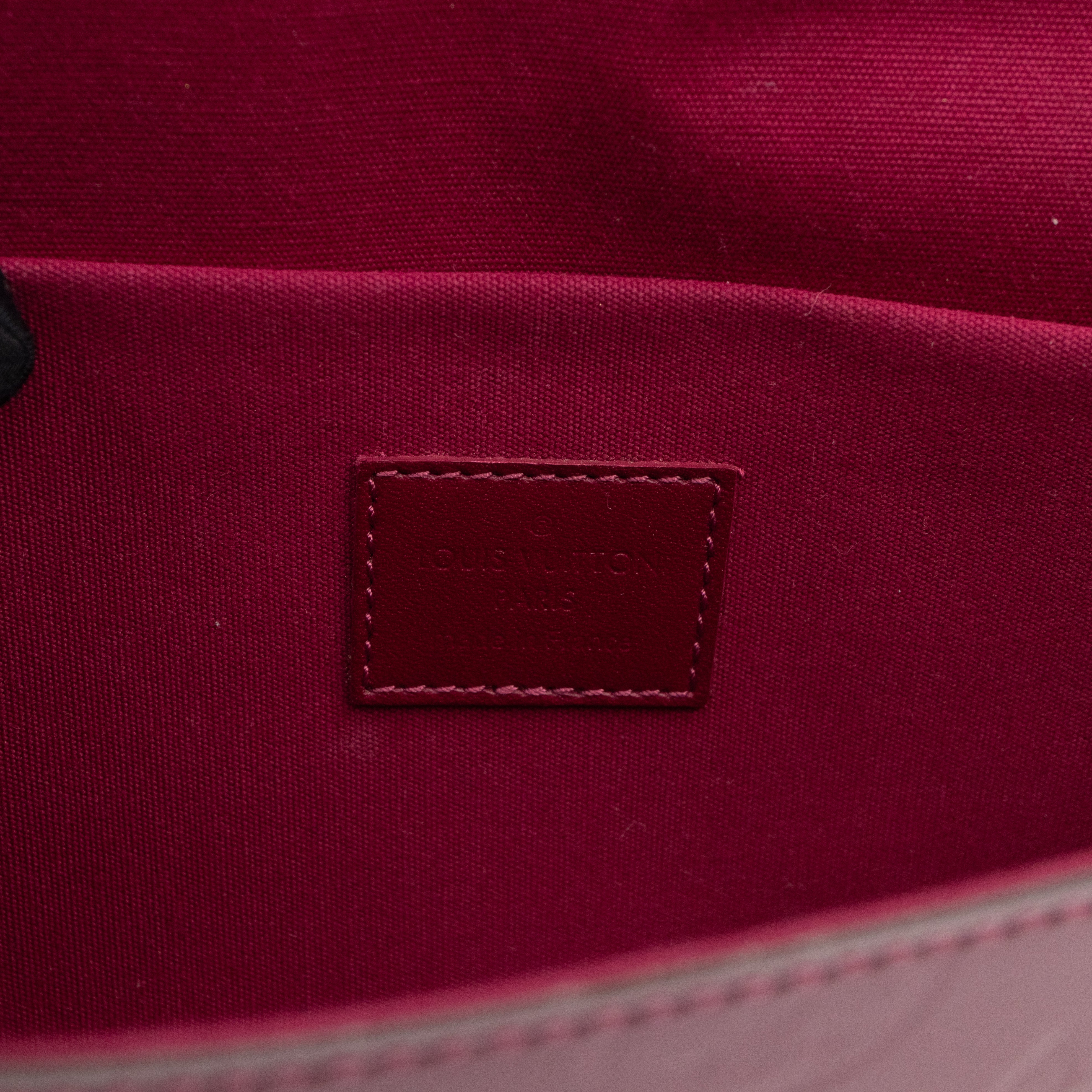 Pochette Felicie Magenta Vernis Leather