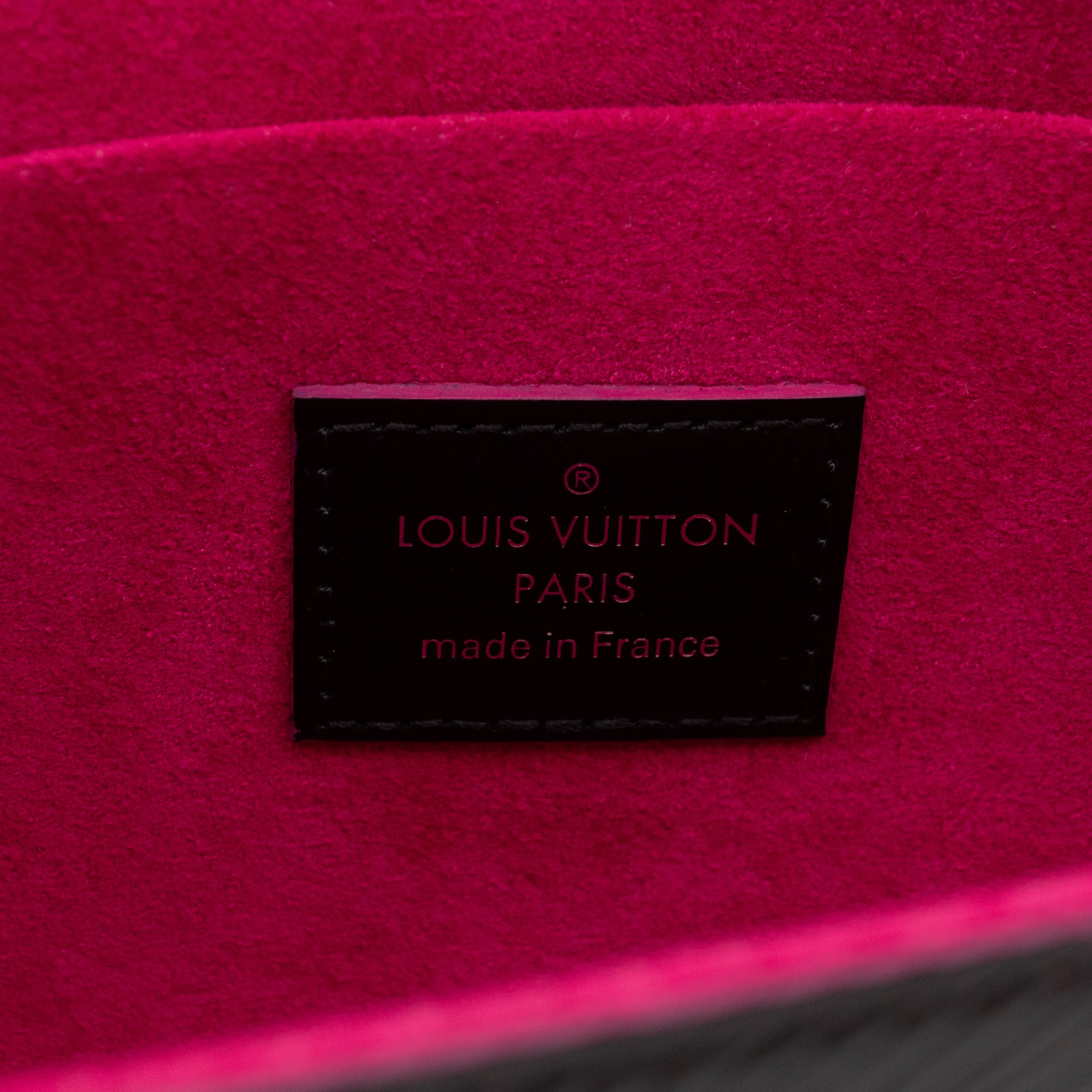 Pochette Felicie Black & Pink Epi Leather