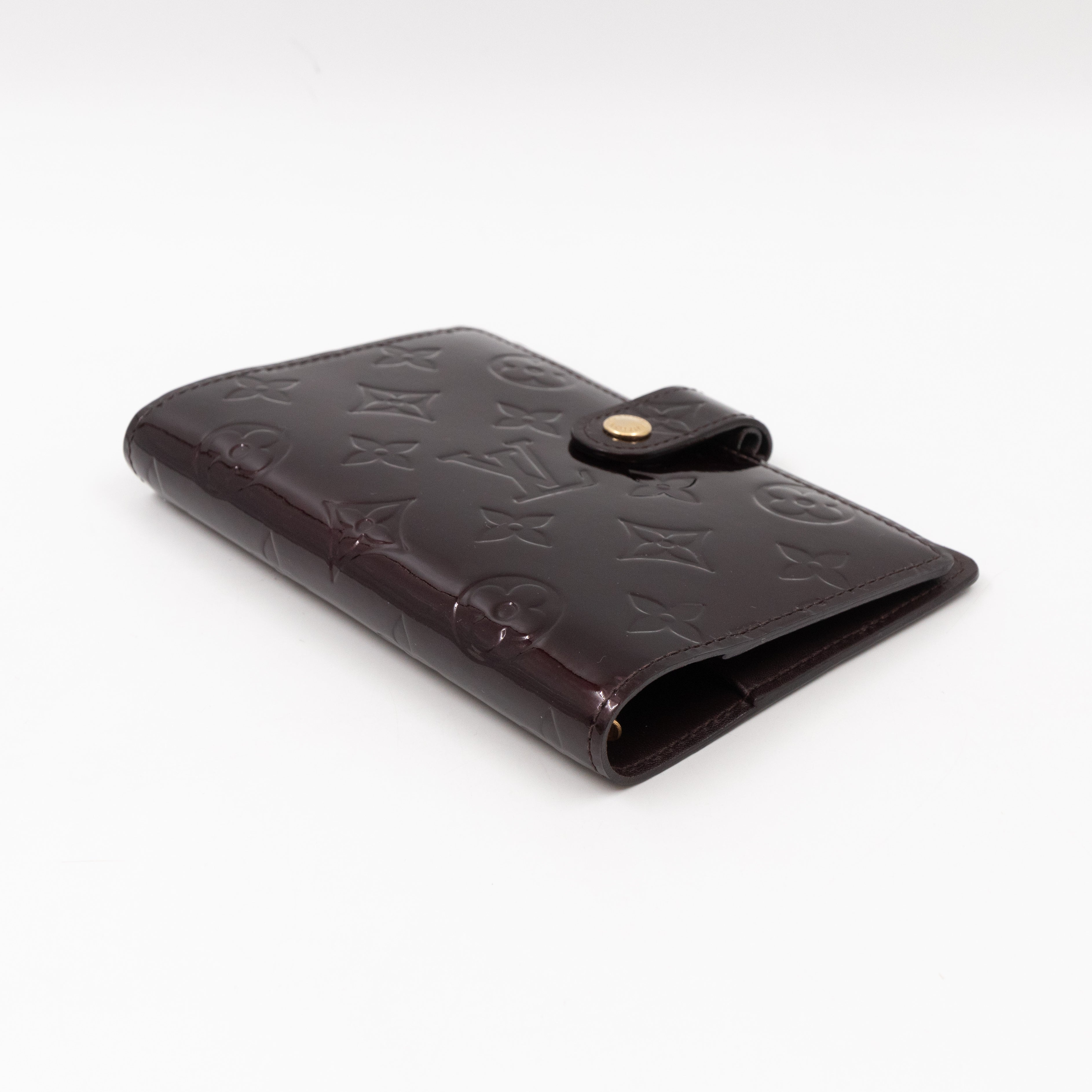 Small Ring Agenda Cover Amarante Vernis