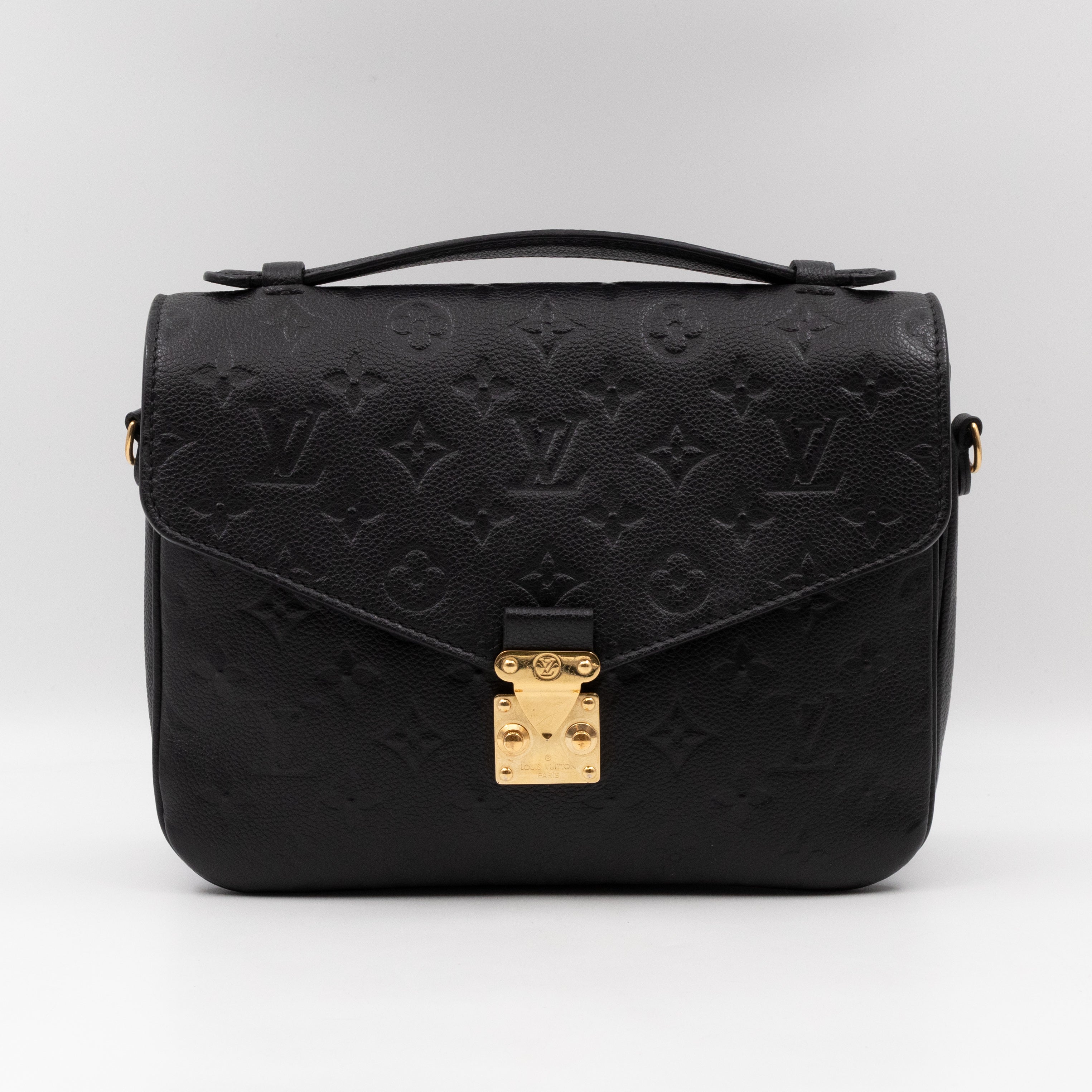 Pochette Metis Black Monogram Empreinte Leather