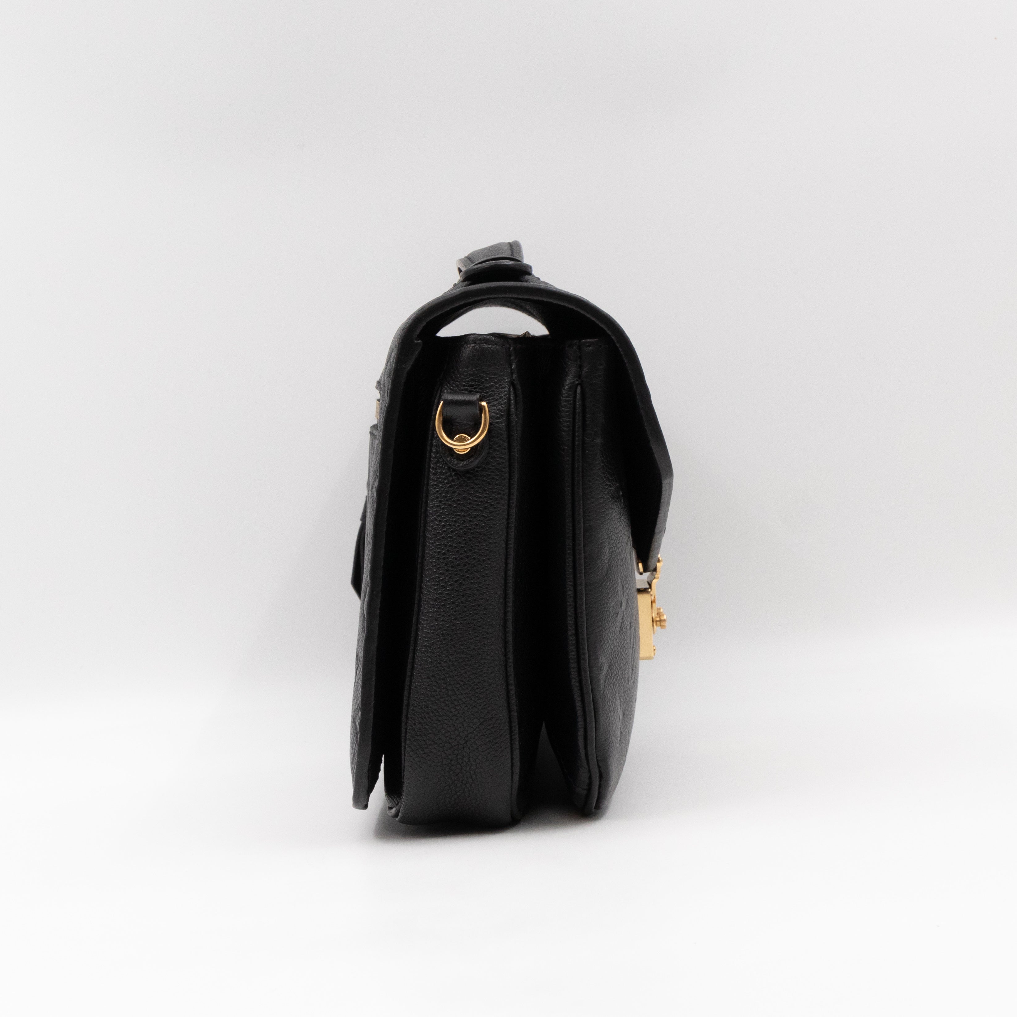 Pochette Metis Black Monogram Empreinte Leather