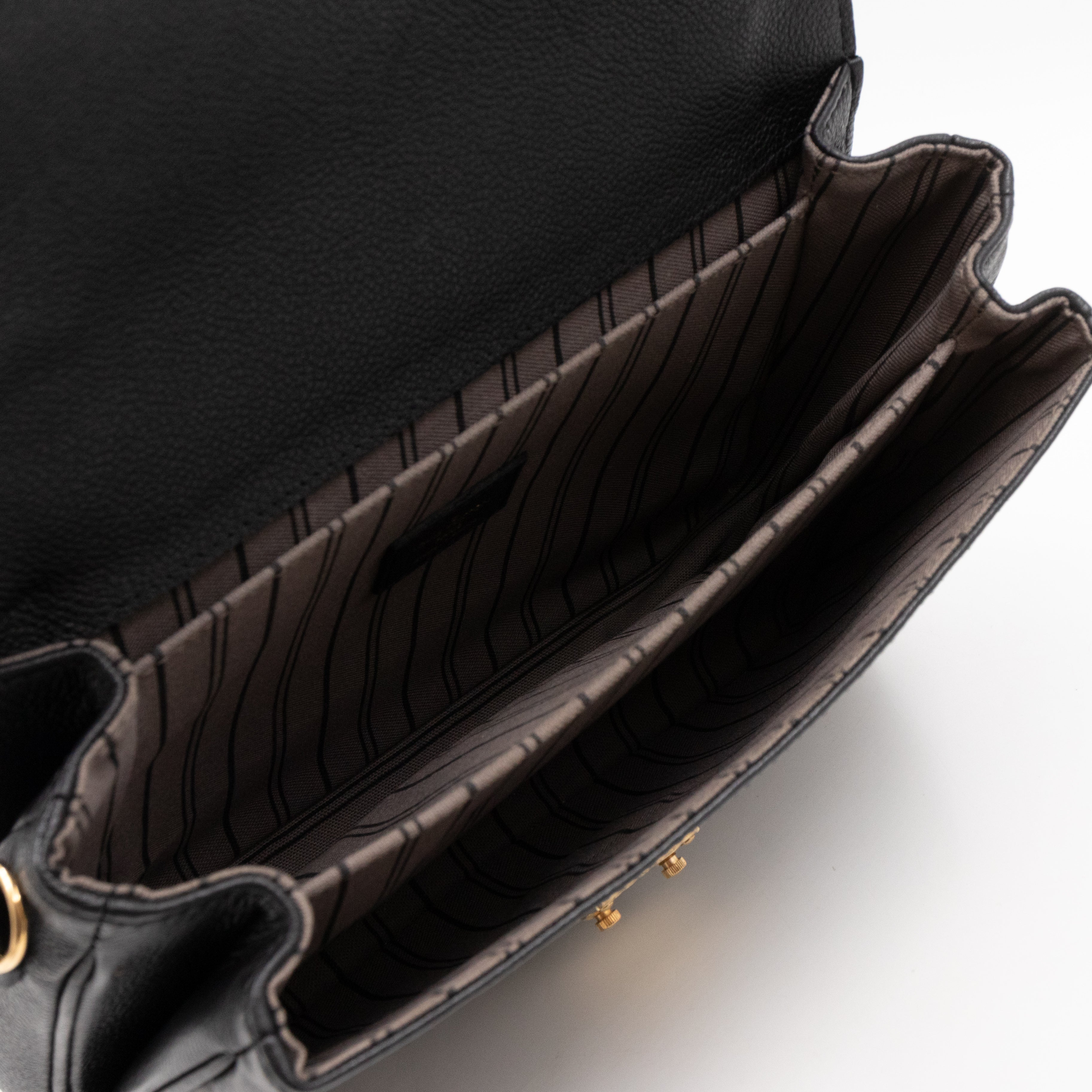 Pochette Metis Black Monogram Empreinte Leather