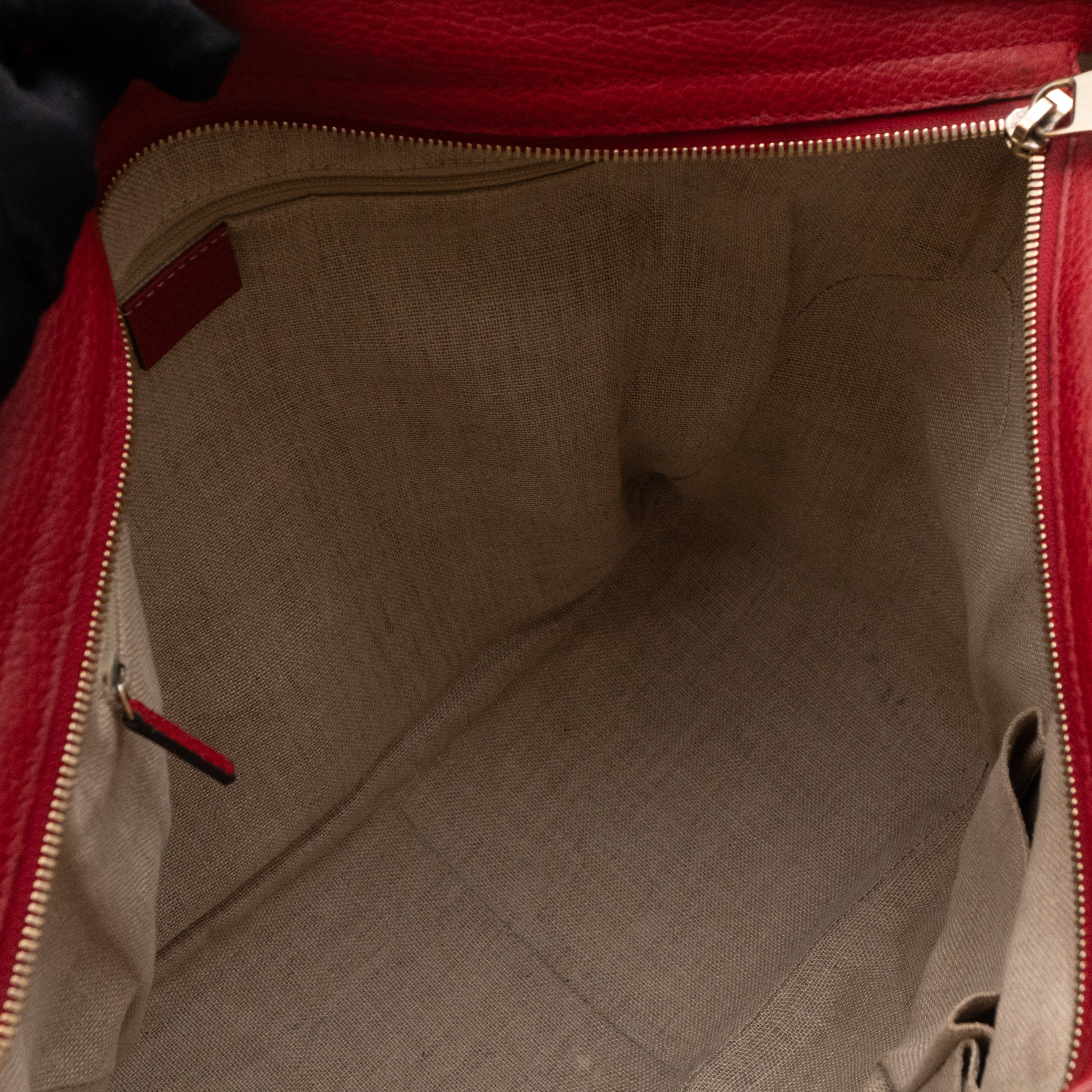 Bree Original Tote Medium GG Canvas Red Leather