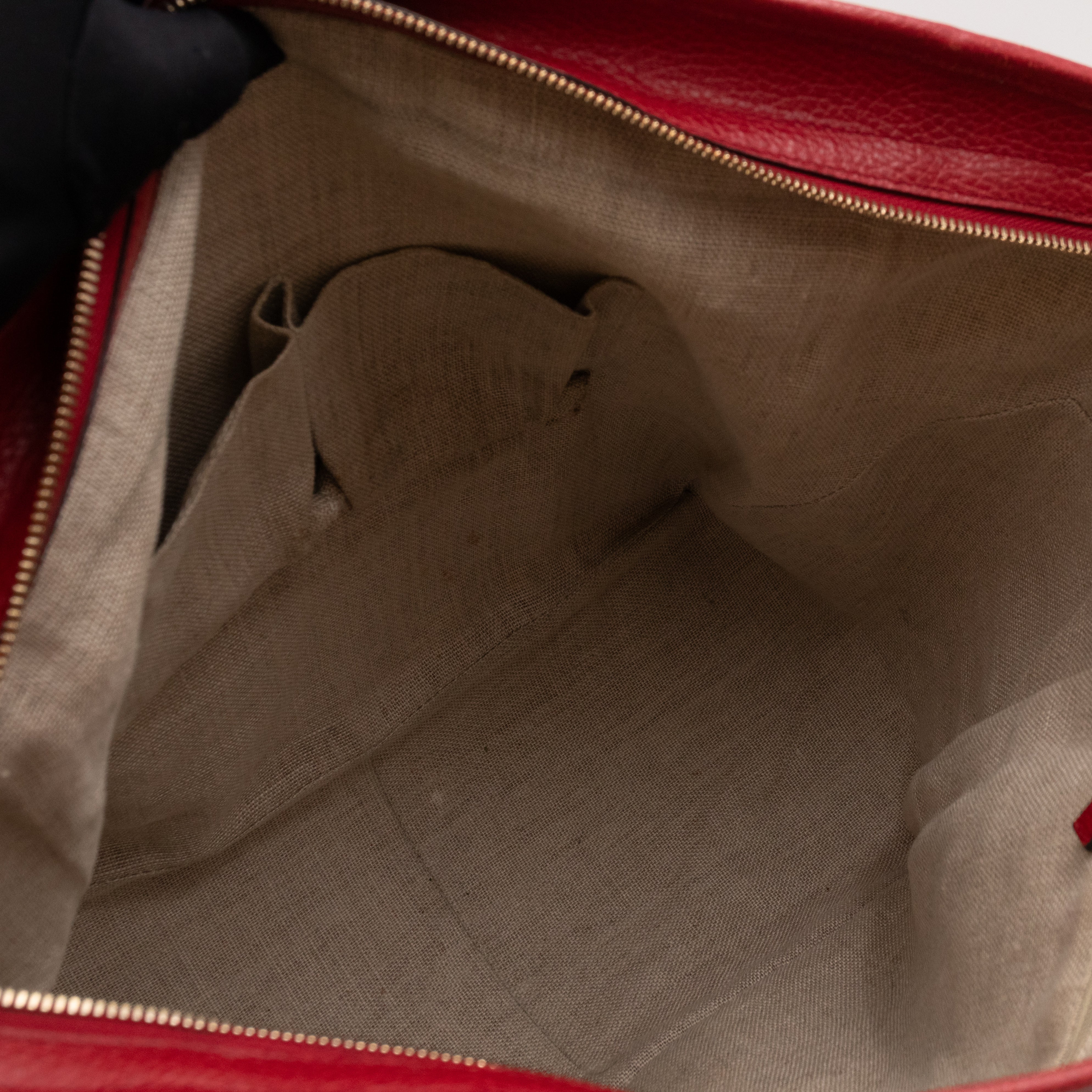 Bree Original Tote Medium GG Canvas Red Leather