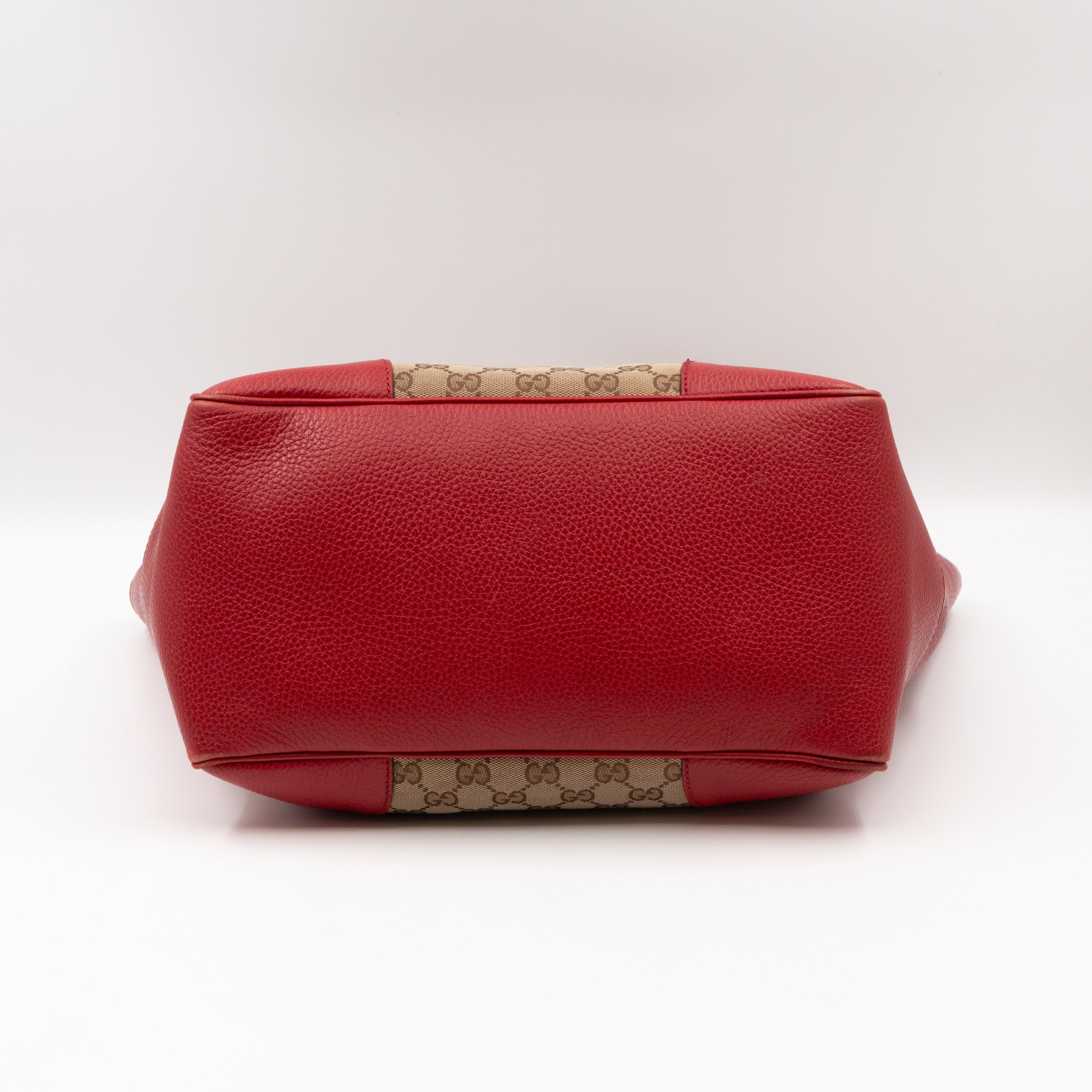 Bree Original Tote Medium GG Canvas Red Leather