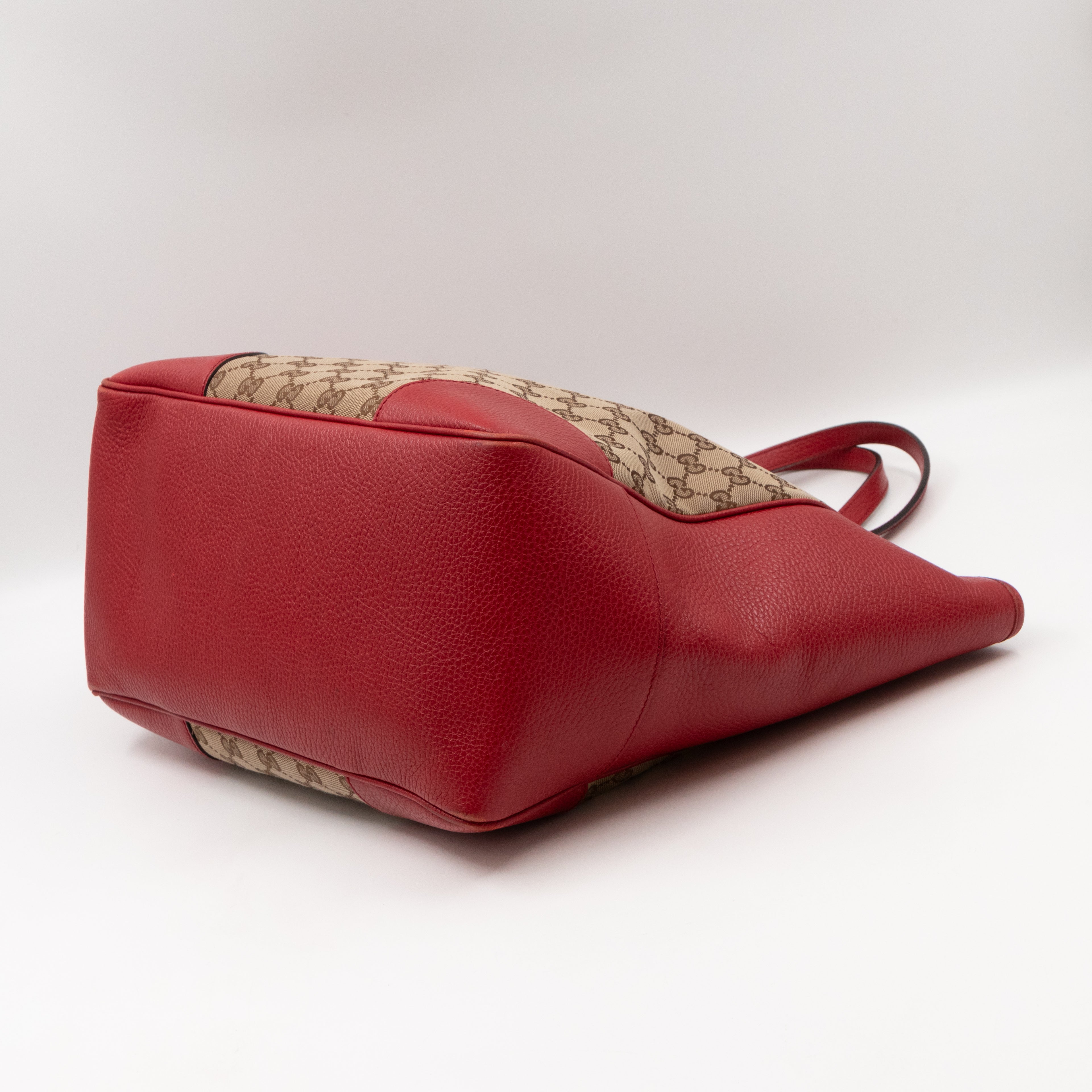 Bree Original Tote Medium GG Canvas Red Leather