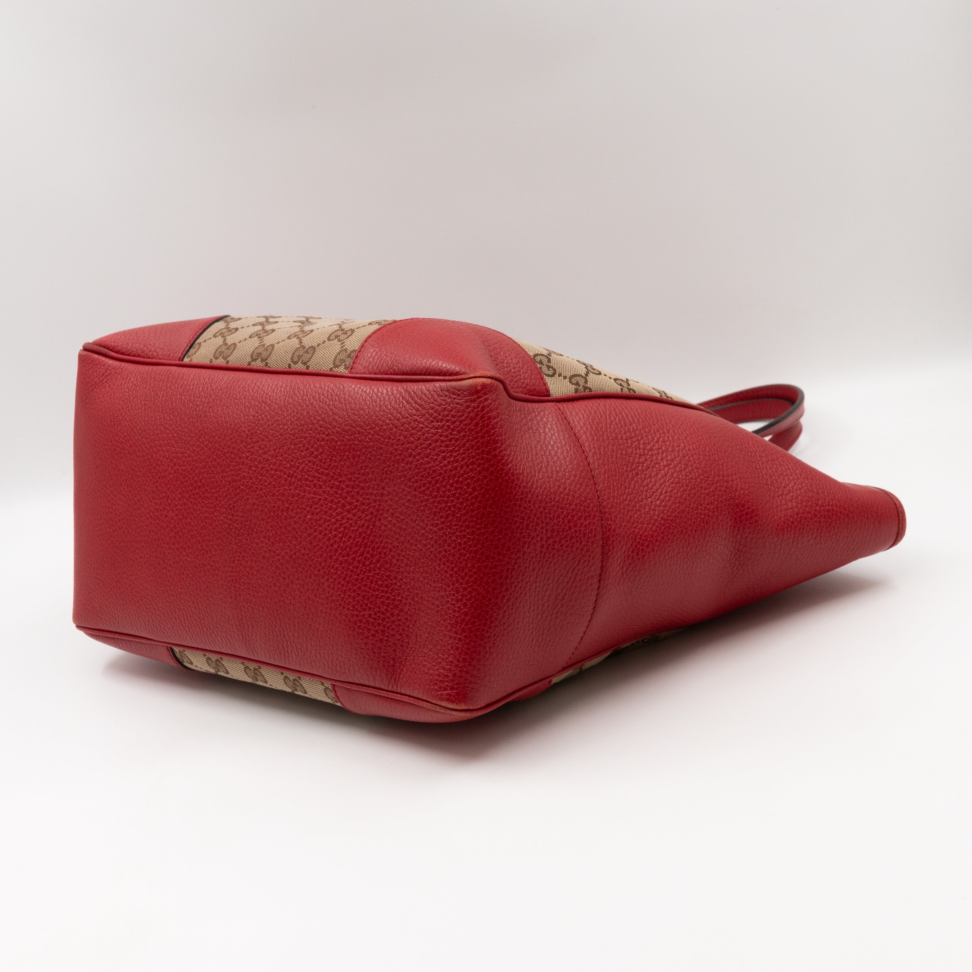 Bree Original Tote Medium GG Canvas Red Leather