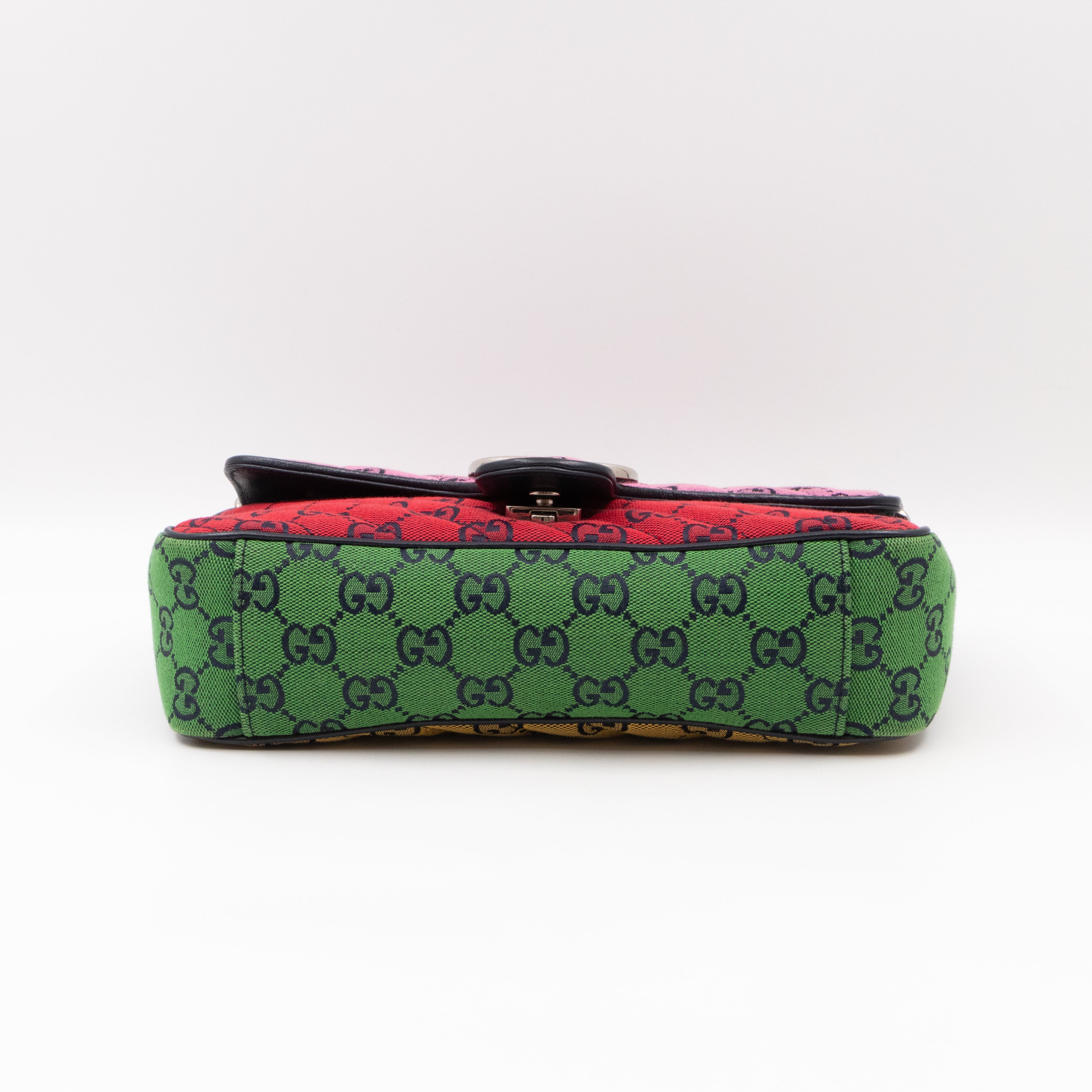 GG Marmont Small Flap Bag Multicolor Canvas